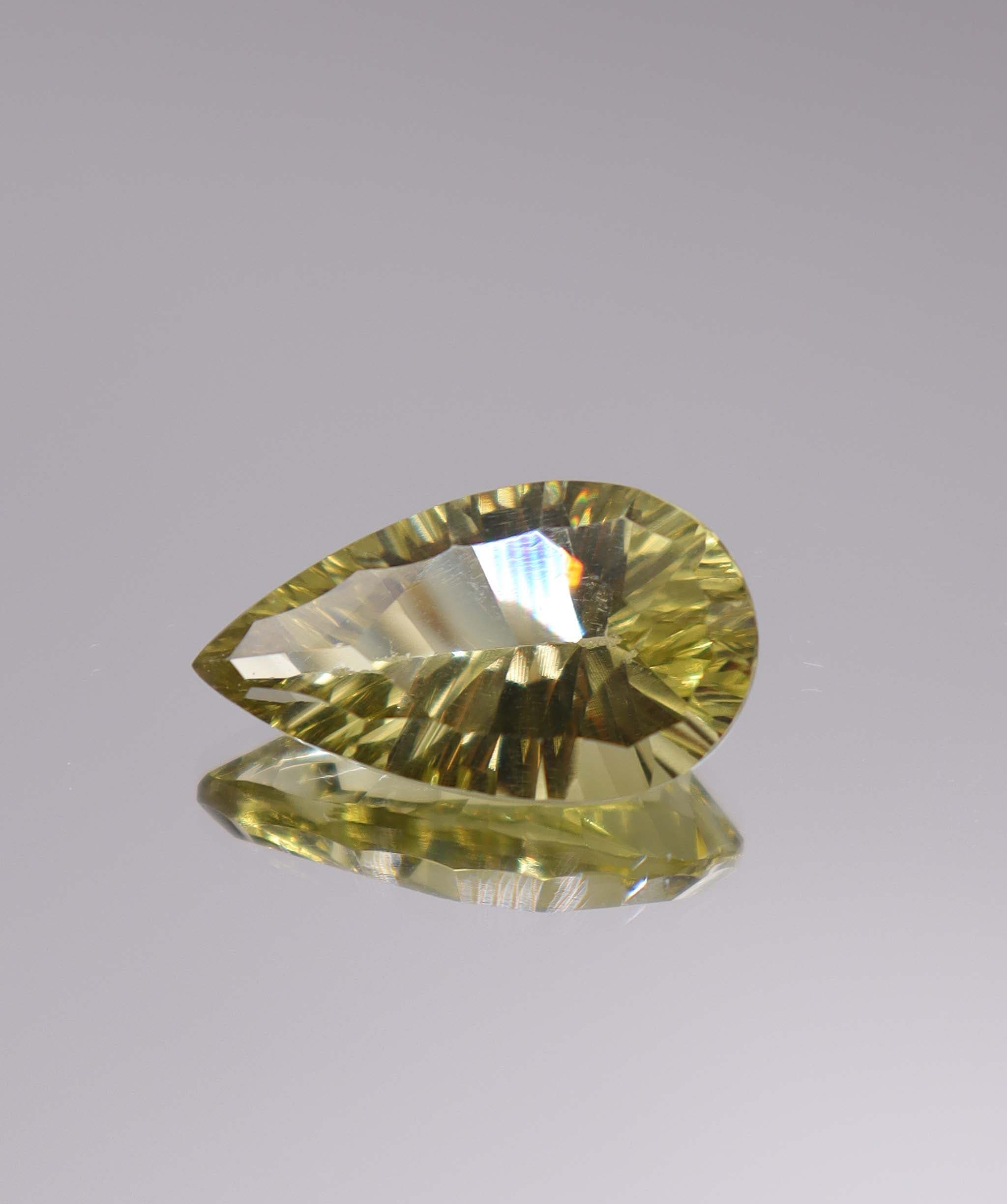 Luxury Promise 9.87ct Lemon Quartz Fantasy Pear DXBCS3263