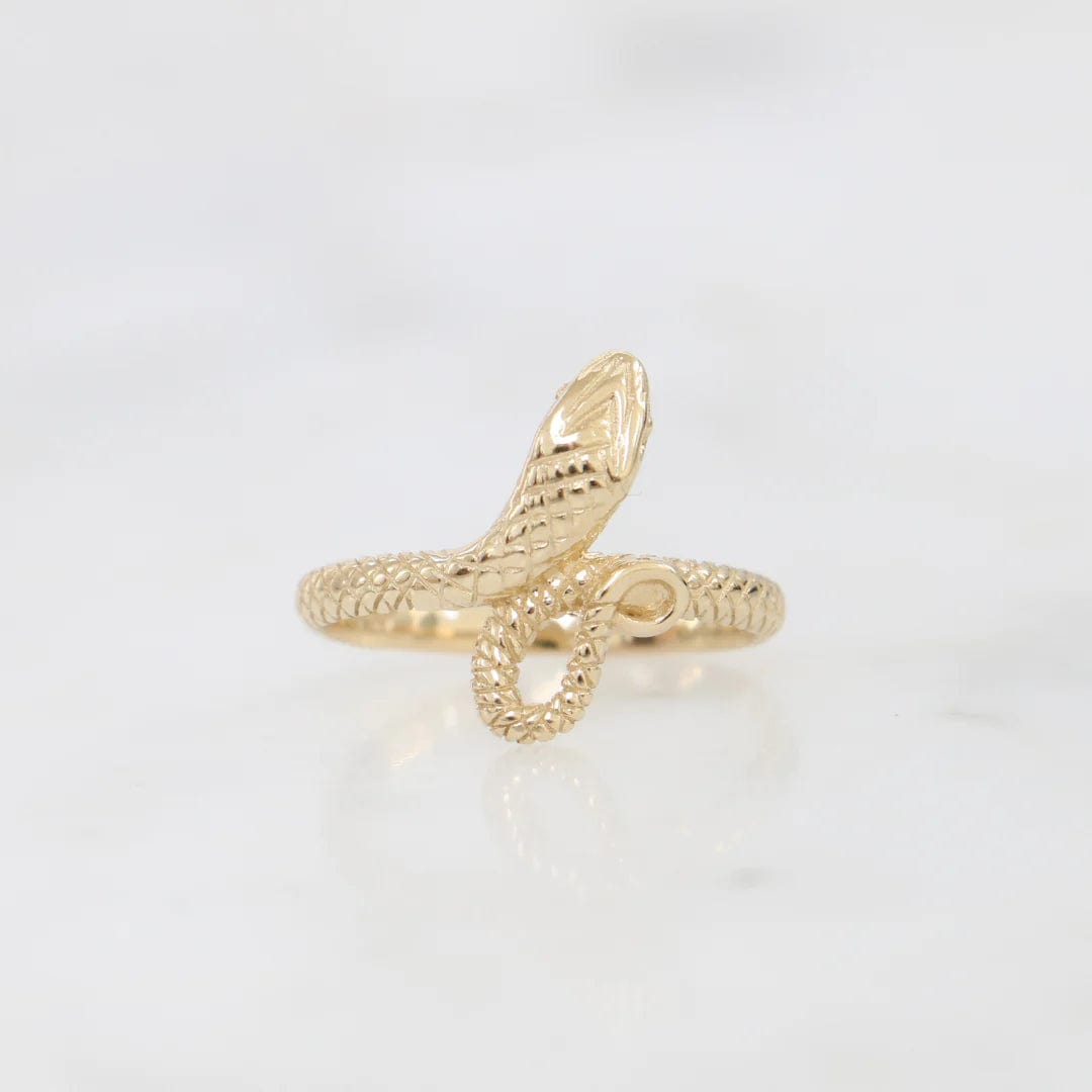 Luxury Promise 9ct Gold Snake Ring ASC4794