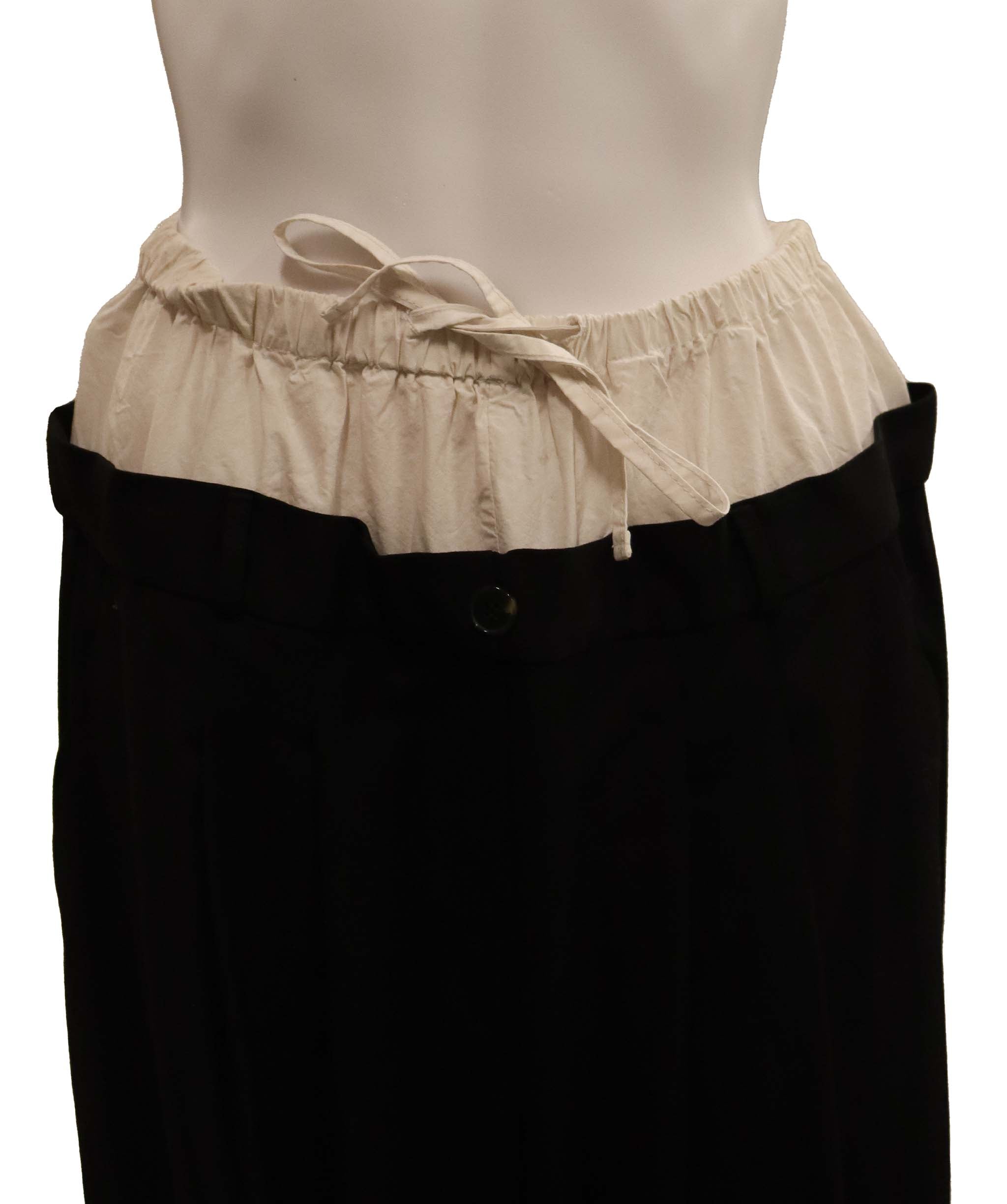 Luxury Promise AF Ultra Black Pleated wide-leg trouser Medium size  DXBCS0723