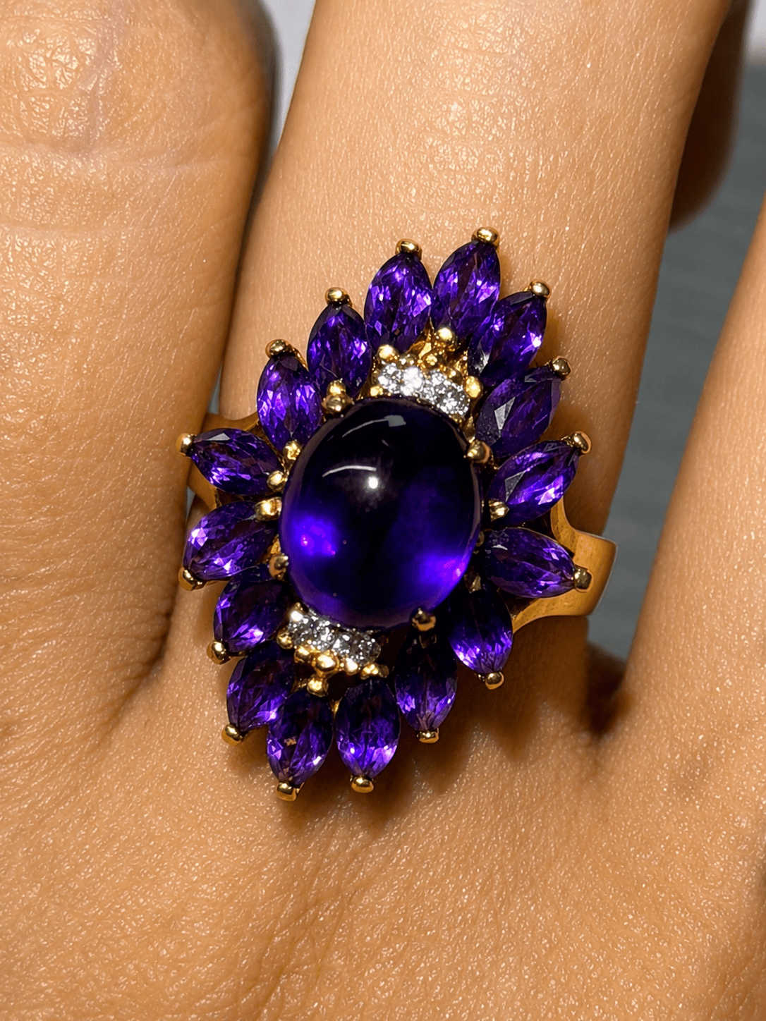 Luxury Promise Amethyst Ring in K18 66 JJC0907