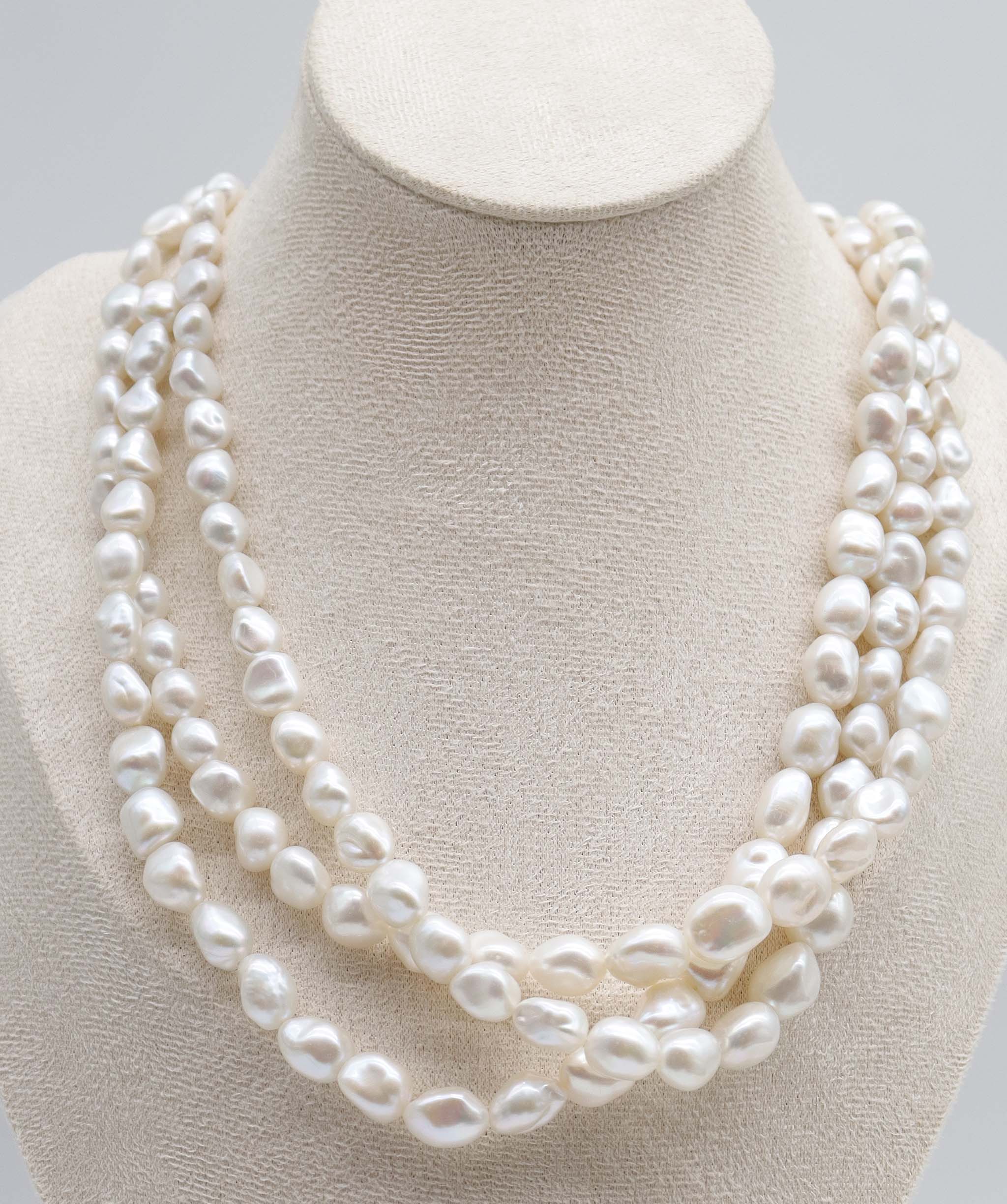 Luxury Promise Baroque Silver Pearls DXBCS3366