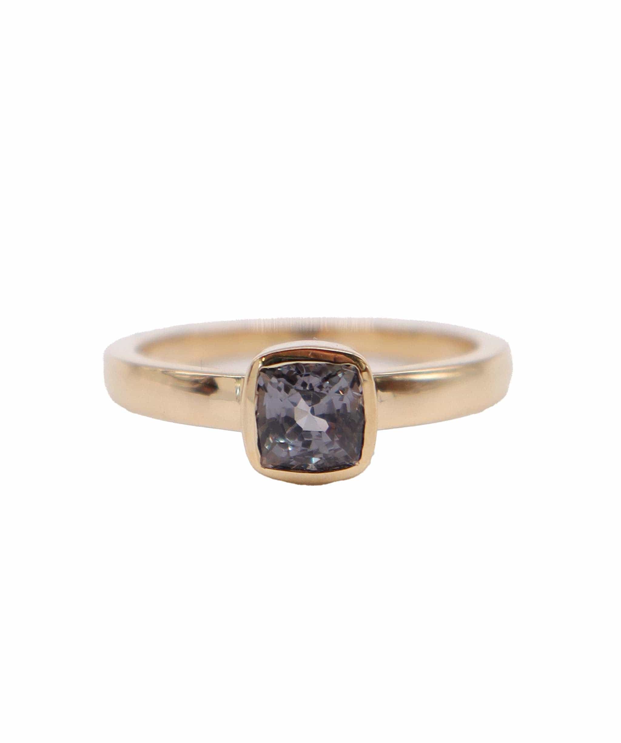 Luxury Promise bezel yg ring 1.23cts spinel us7 DXBD0284