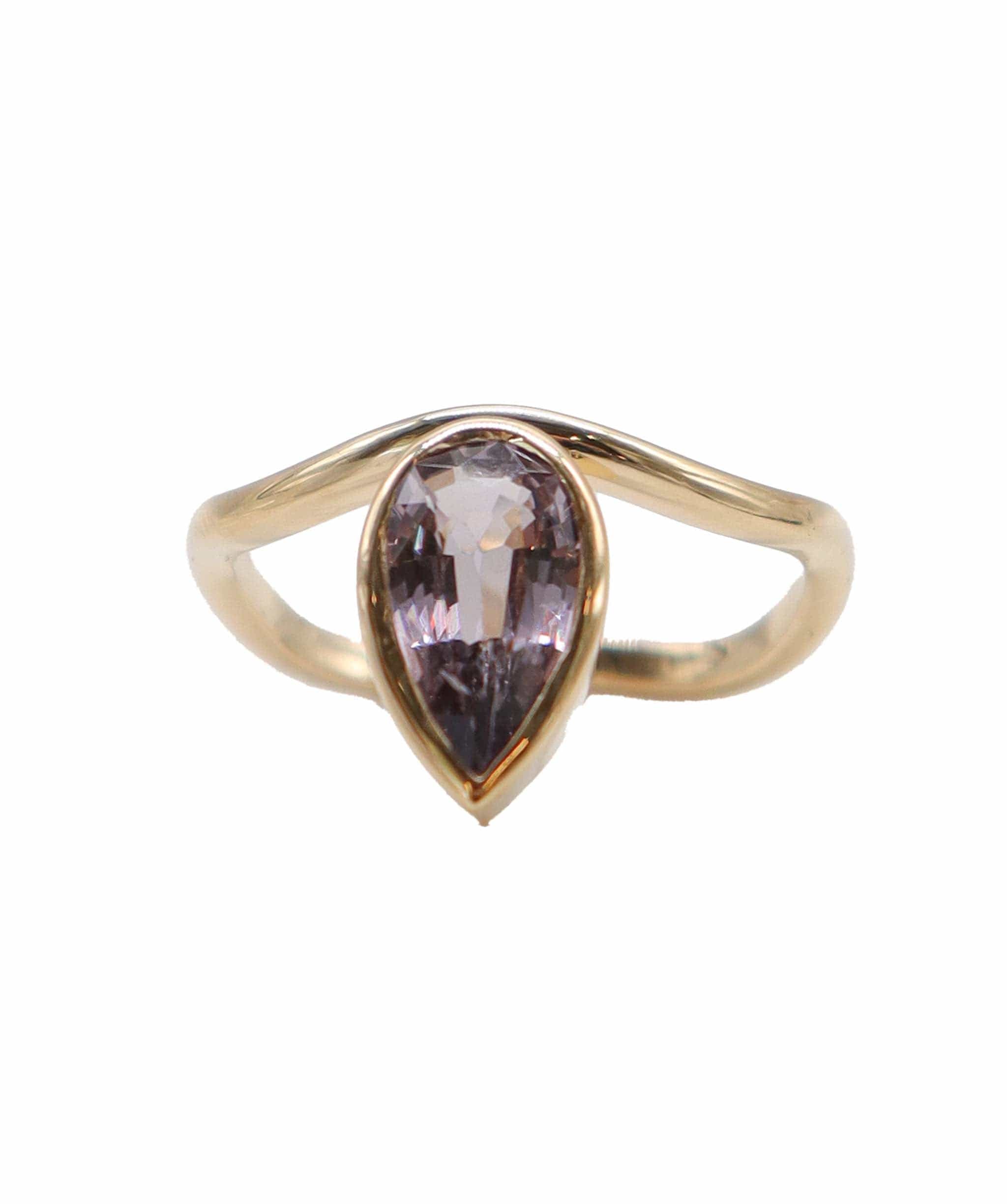 Luxury Promise Bezel yg ring 1.73cts spinel us8 DXBD0252