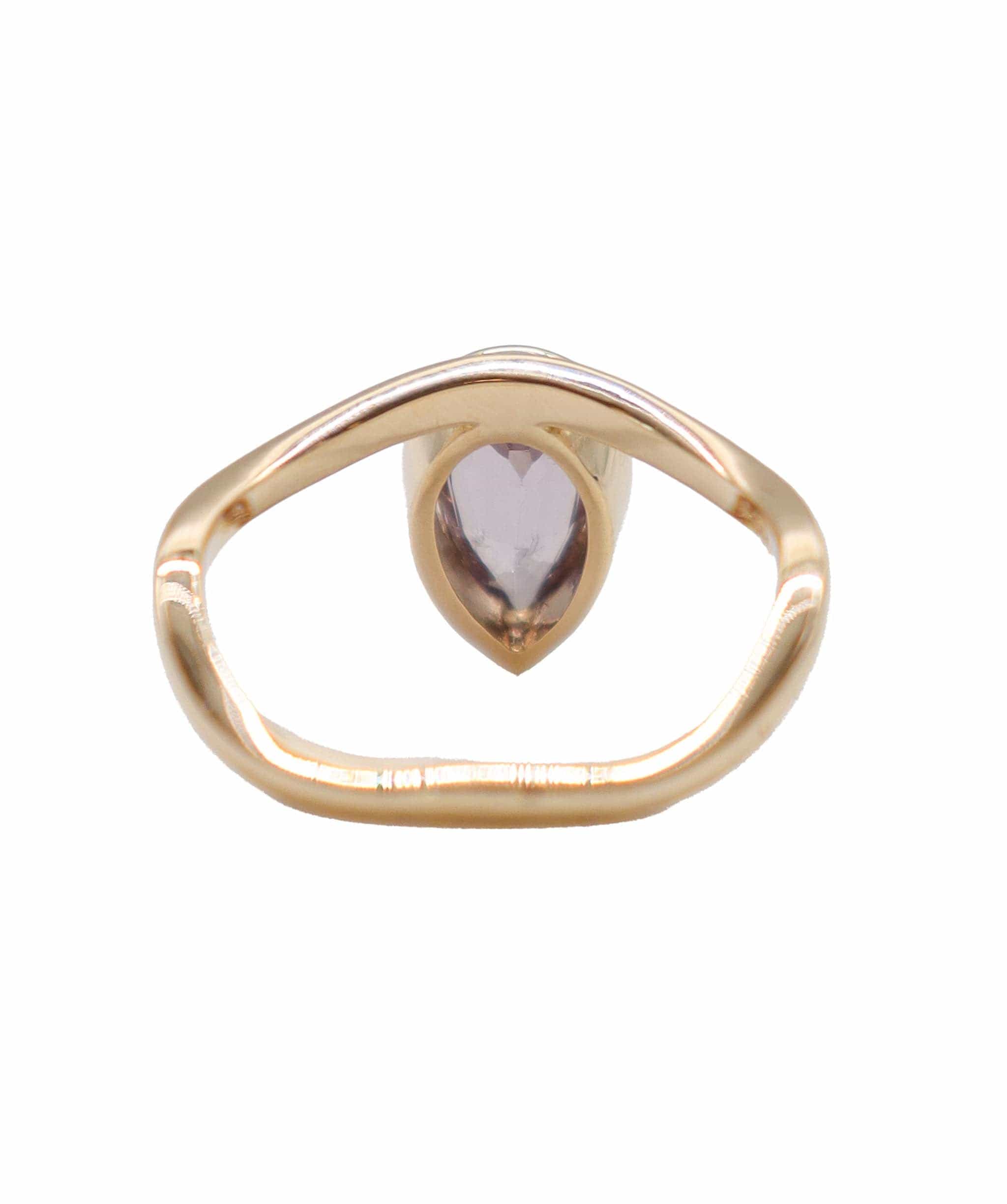 Luxury Promise Bezel yg ring 1.73cts spinel us8 DXBD0252