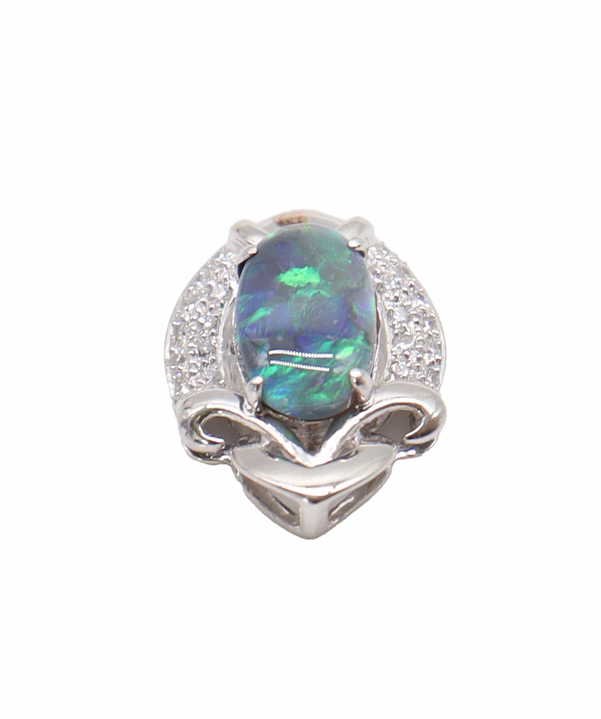 Luxury Promise Black Opal pendant  DXBS4567