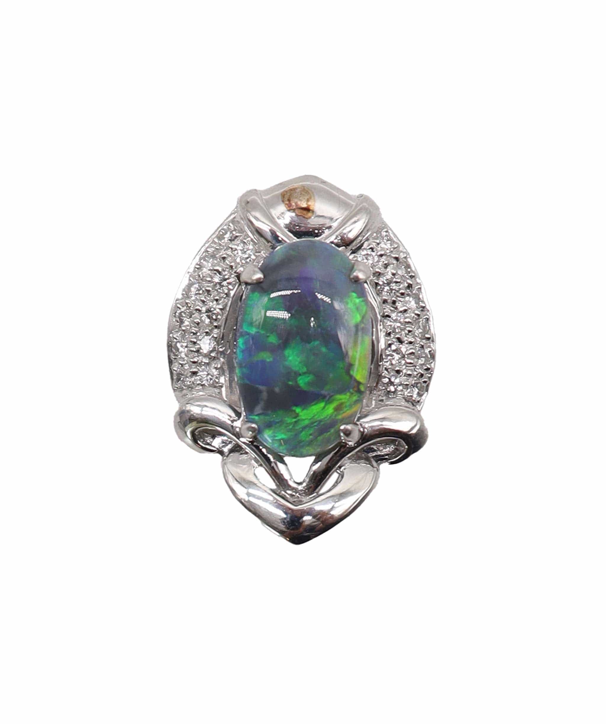 Luxury Promise Black Opal pendant  DXBS4567