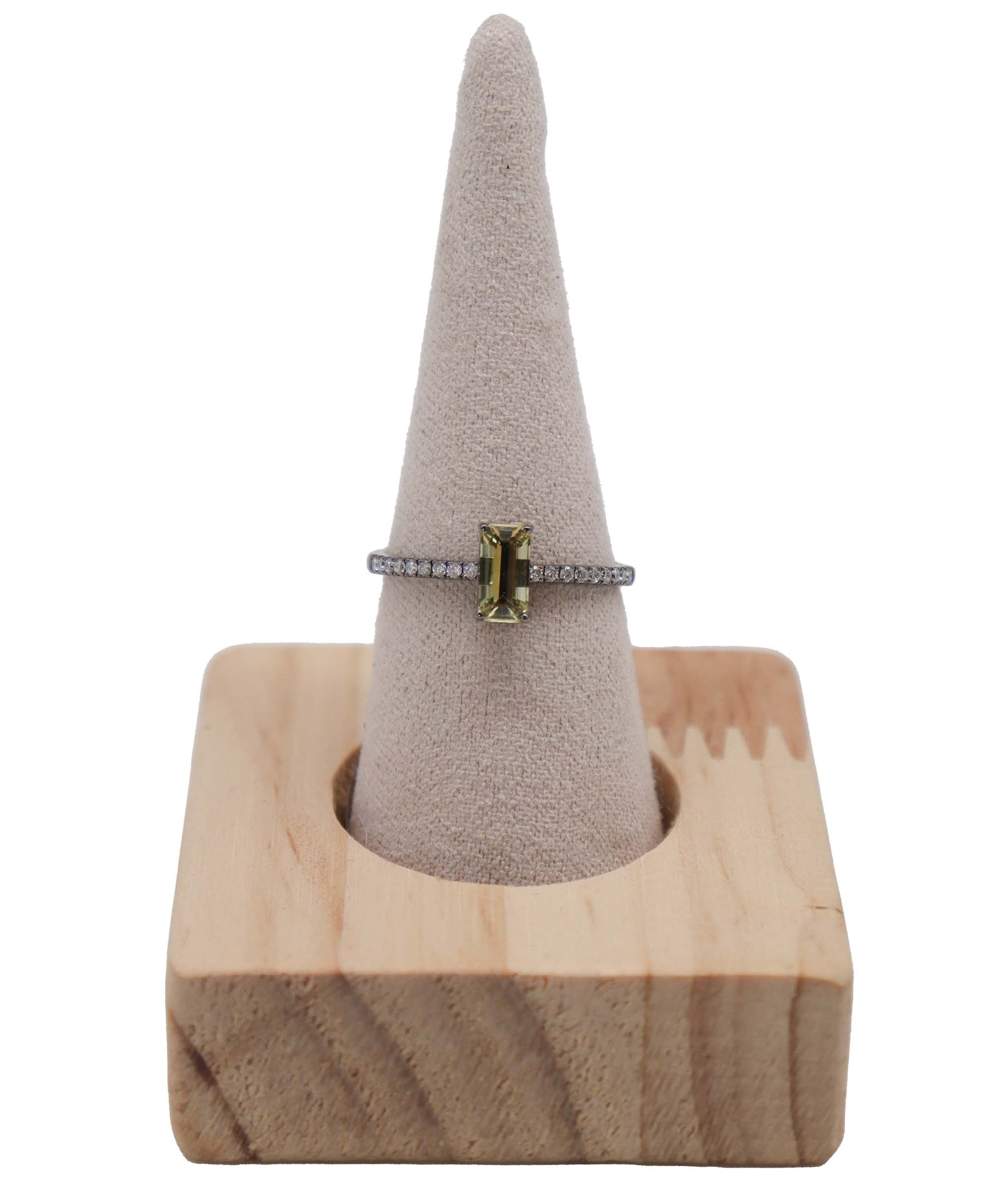 Luxury Promise BLACK RHODIUM ring Chrysoberyl  us8  RDL0144F