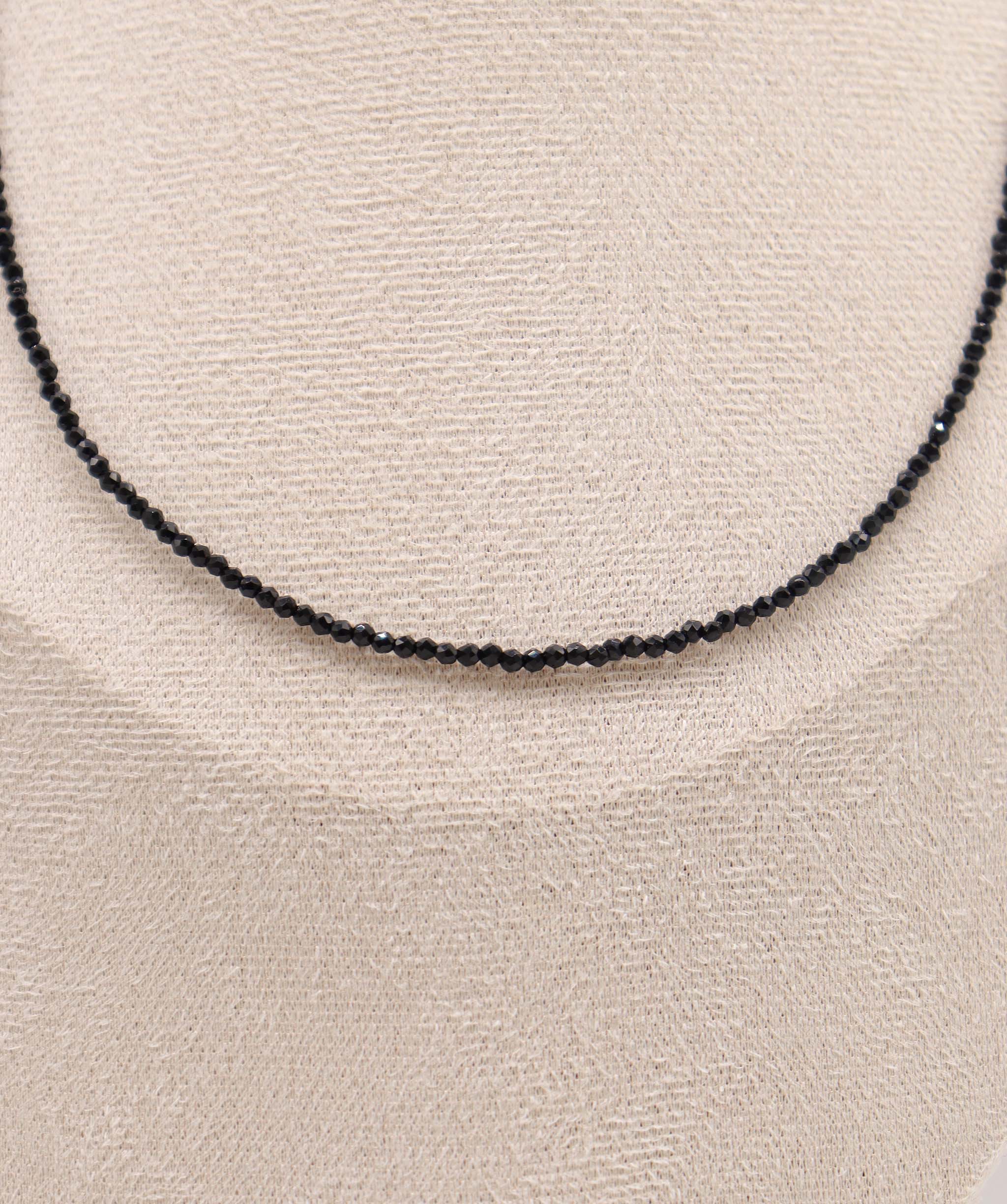 Luxury Promise Black spinel necklace RDC0683