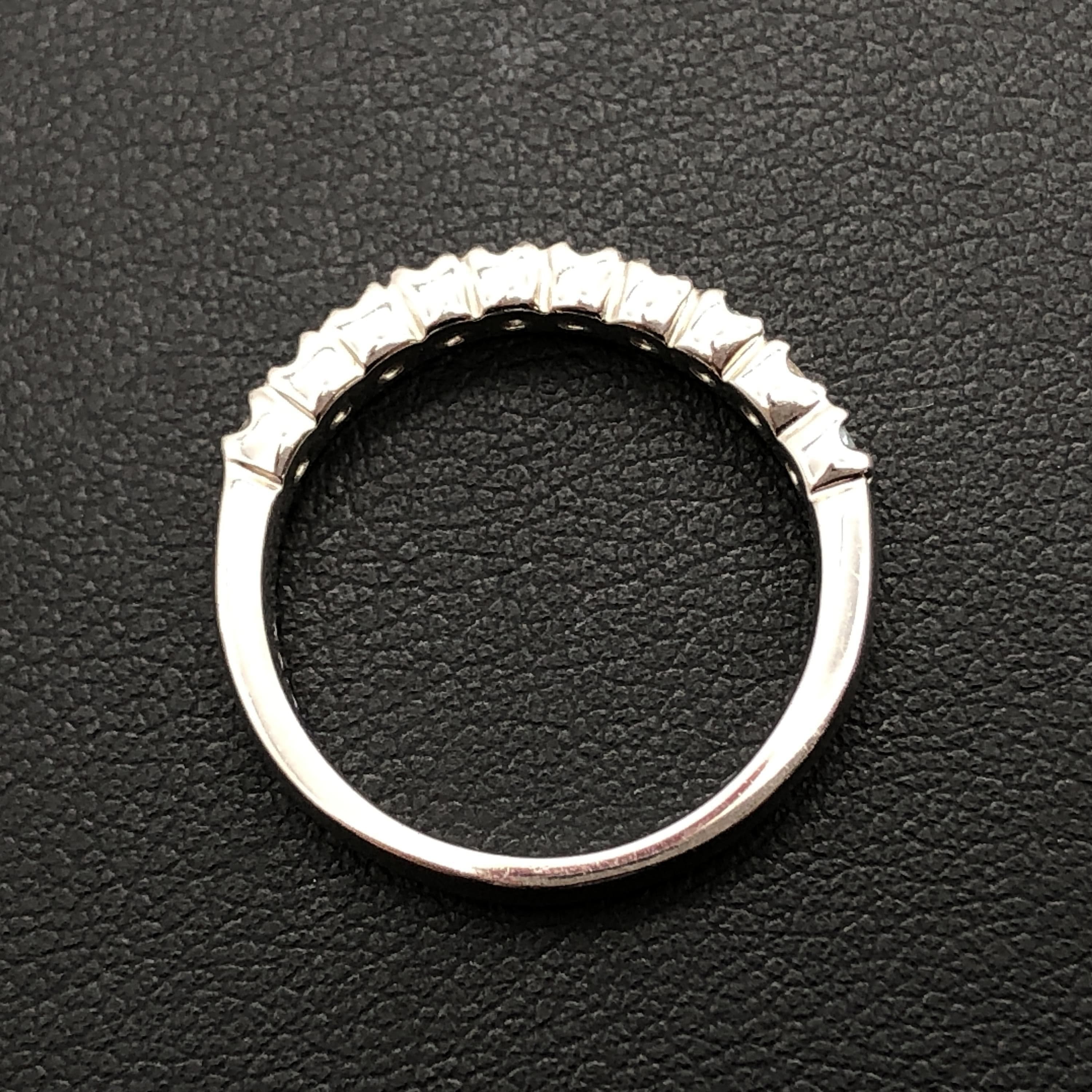 Luxury Promise Blue Diamond & Diamond Ring, D(0.50ct), PT900, 4.9g, US Size 6 ALC3350