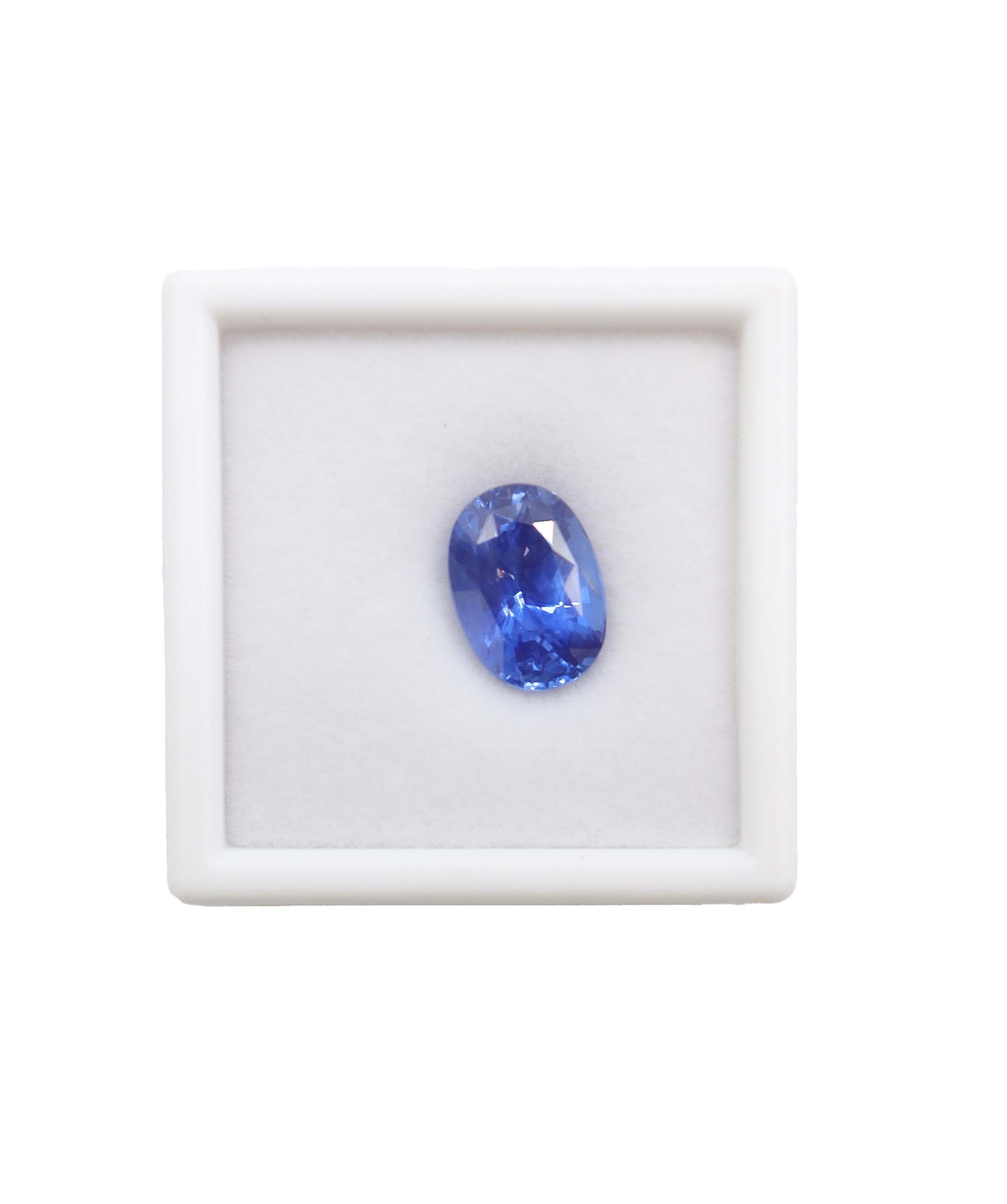 Luxury Promise Blue Sapphire 9.03 Unheated Corn Flour MS7927AB