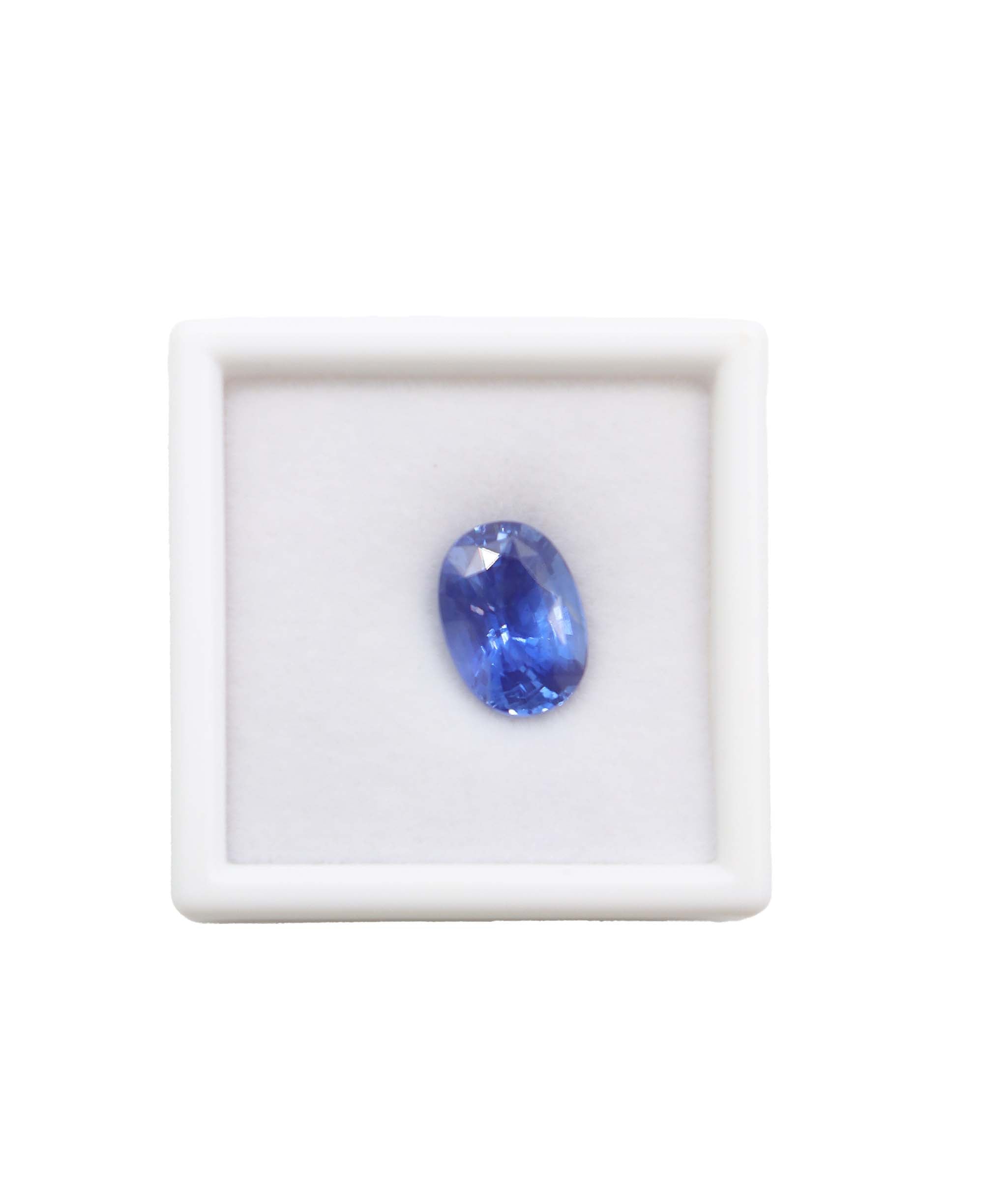 Luxury Promise Blue Sapphire 9.03 Unheated Corn Flour MS7927AB