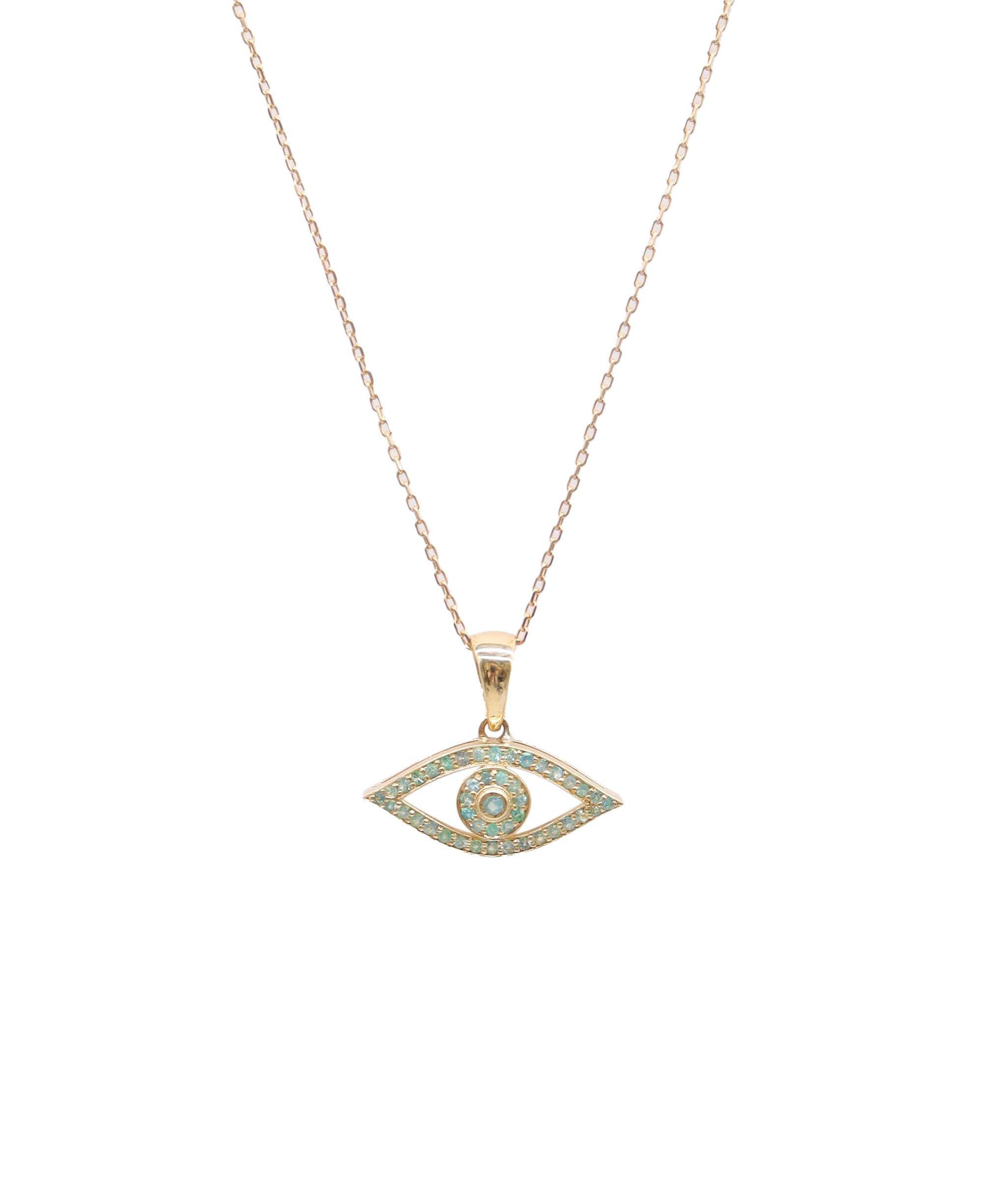 Luxury Promise Brazilian Paraiba Eye Necklace DXBS5671