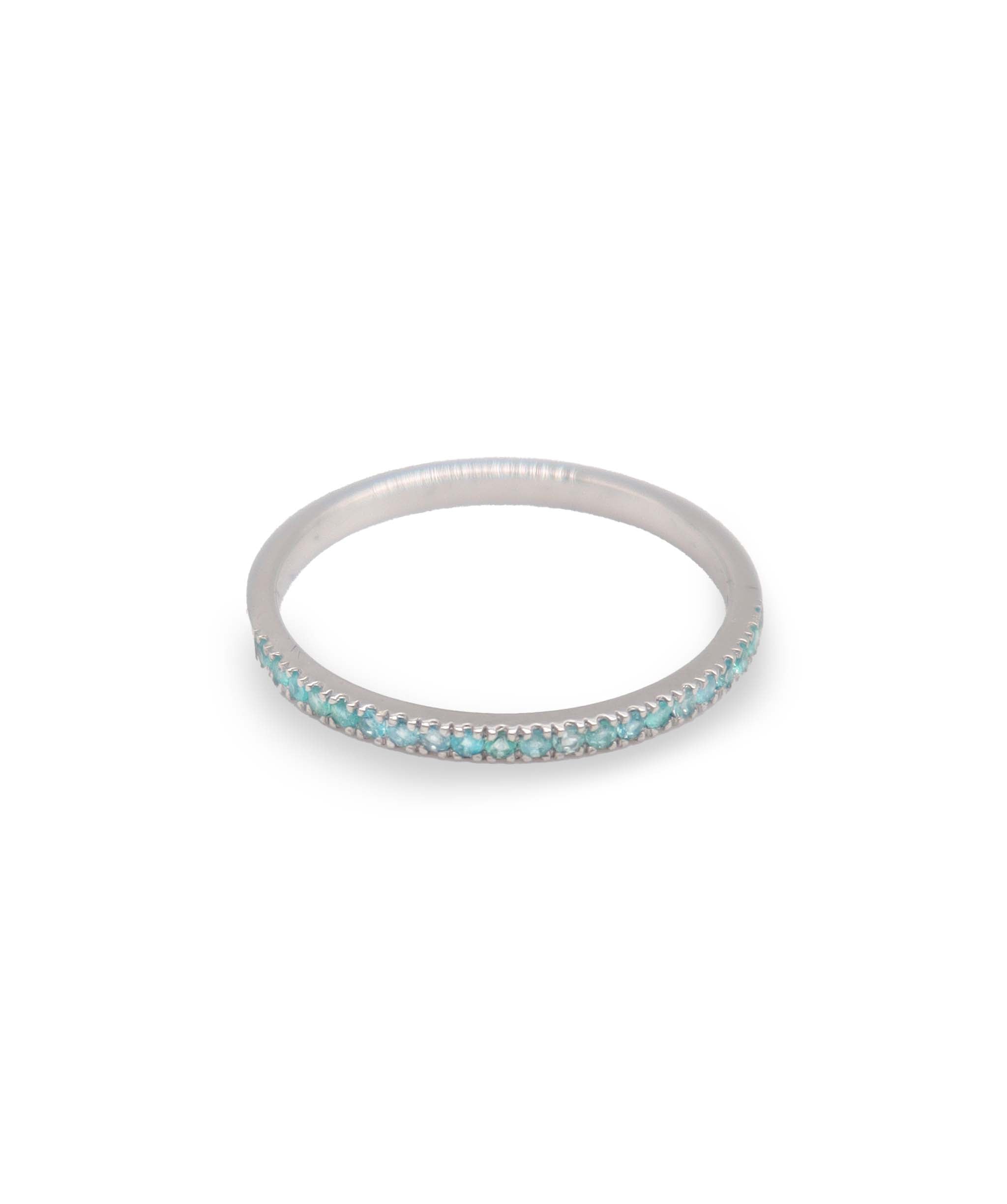 Luxury Promise Brazilian Paraiba Ring  DXBCS1468 US 8