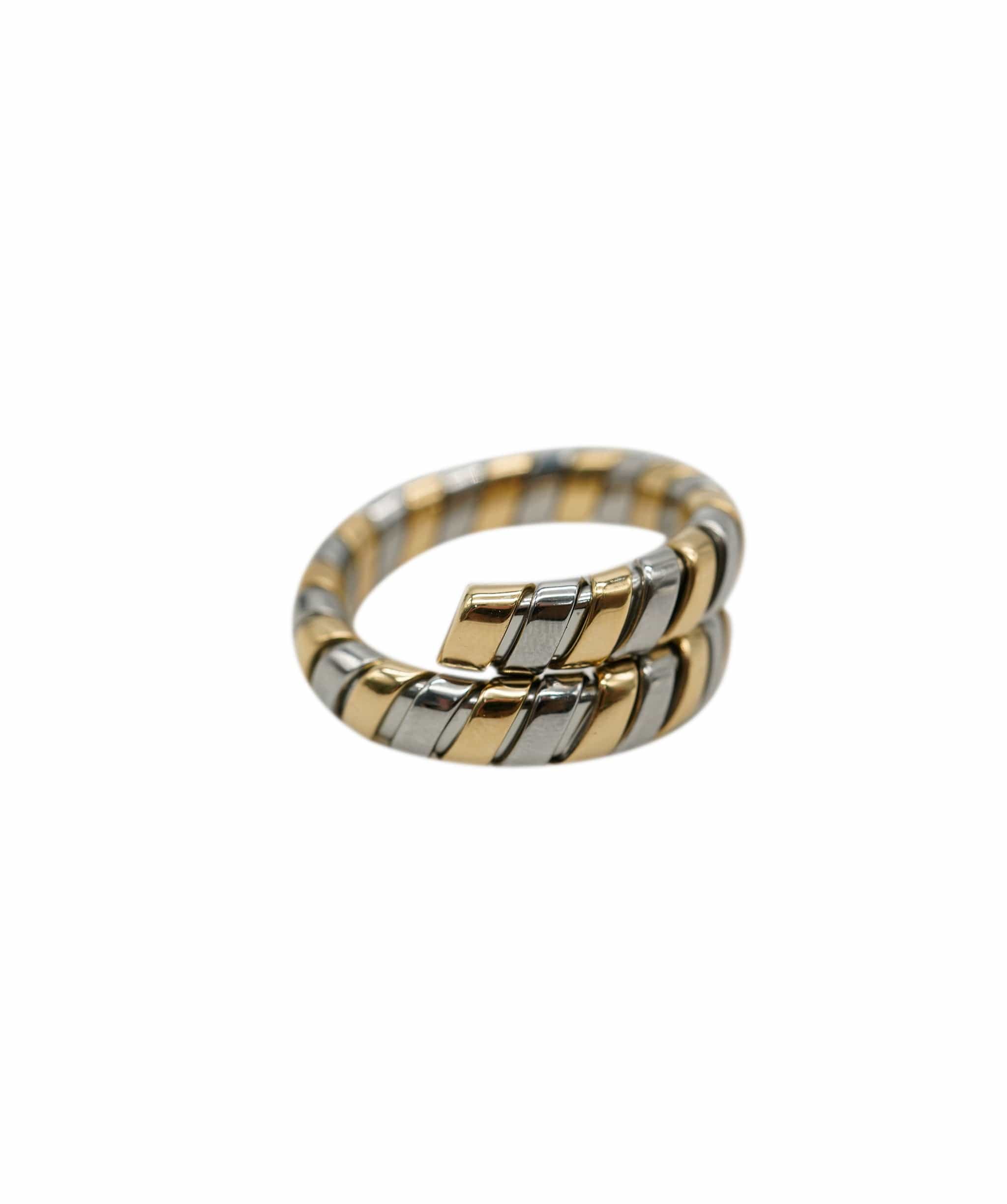Luxury Promise Bulgari Tubogas Bi-coloured Coil Ring AVC1921
