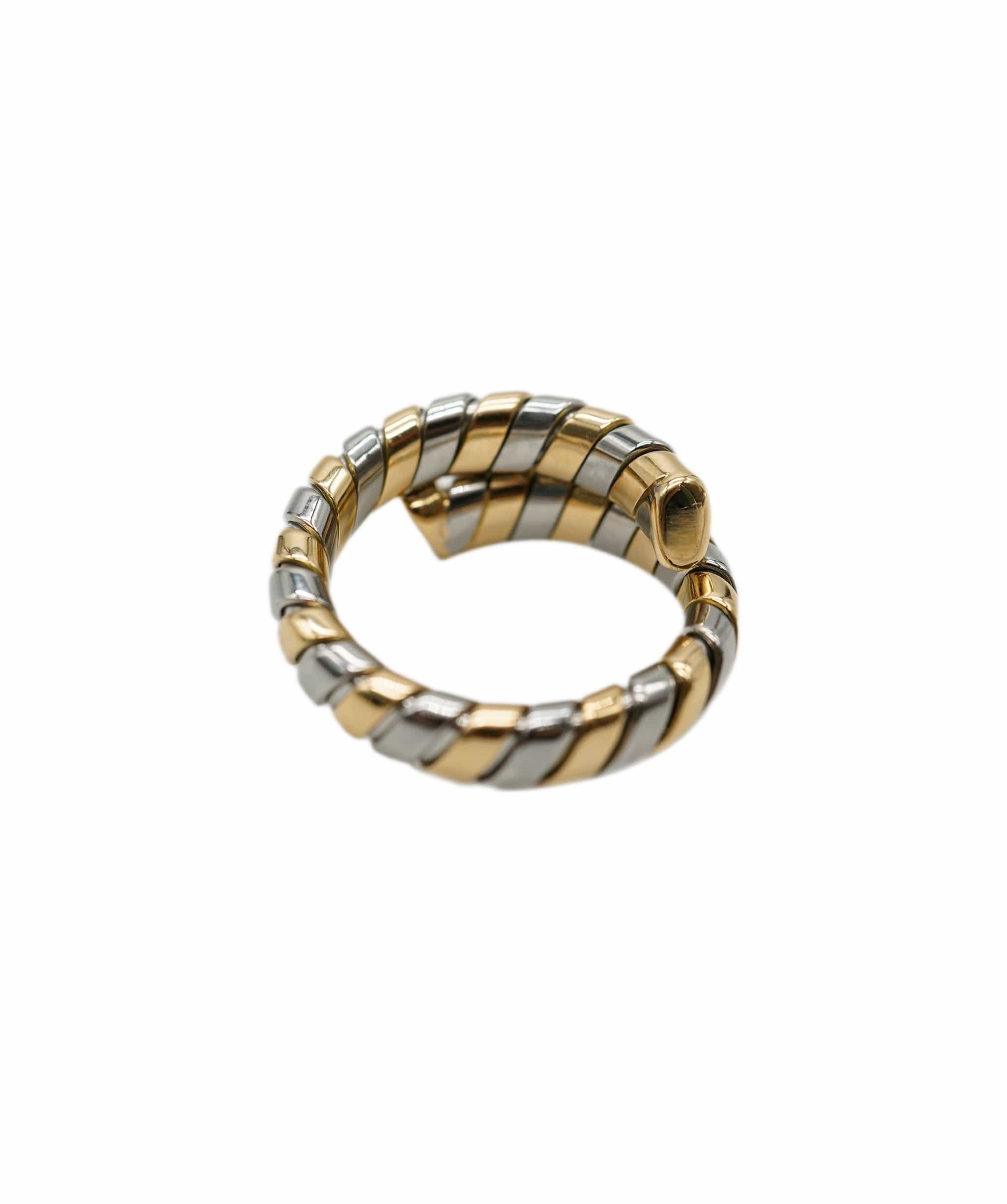 Luxury Promise Bulgari Tubogas Bi-coloured Coil Ring AVC1921