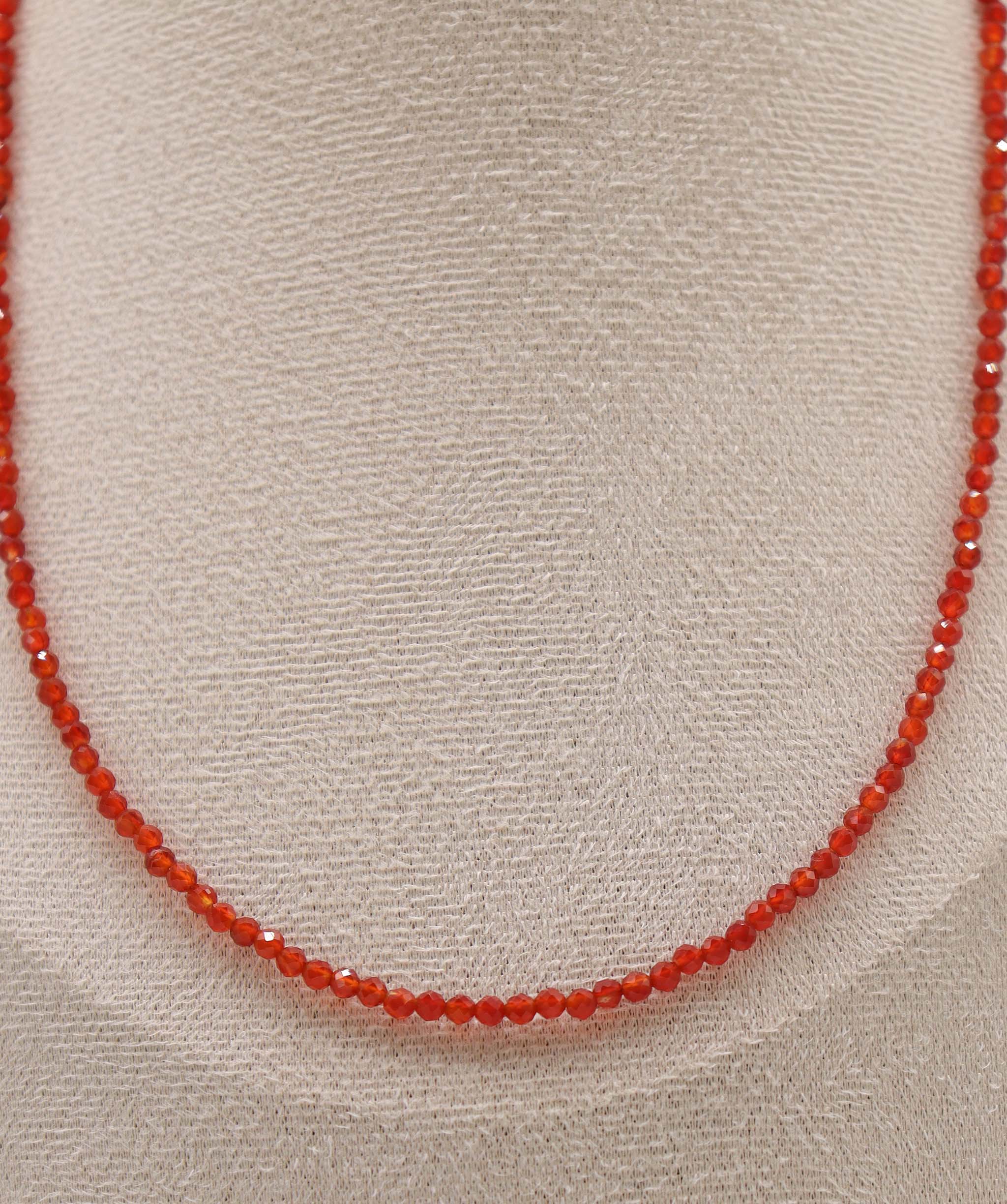 Luxury Promise Carnelian necklace faceted RDC0682