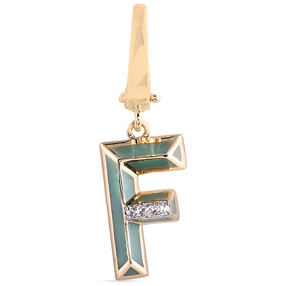 Luxury Promise Ceramic Alphabet charm RDCH0031GG-F RDCH0031GG-F