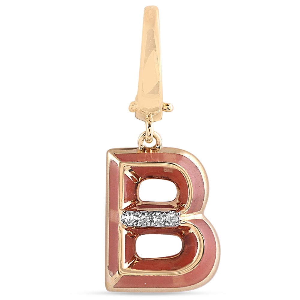 Luxury Promise Ceramic Alphabet charm RDCH0031SC-B RDCH0031SC-B