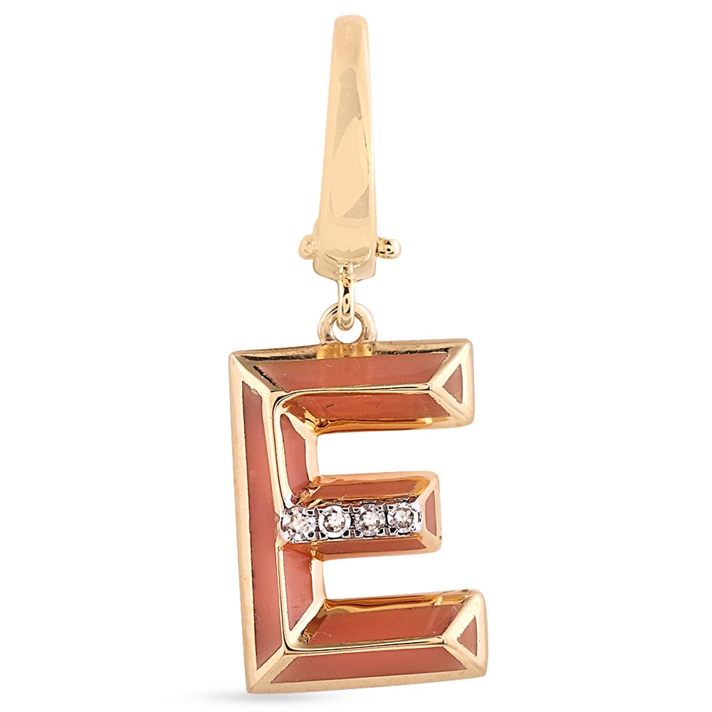 Luxury Promise Ceramic Alphabet charm RDCH0031SC-E RDCH0031SC-E