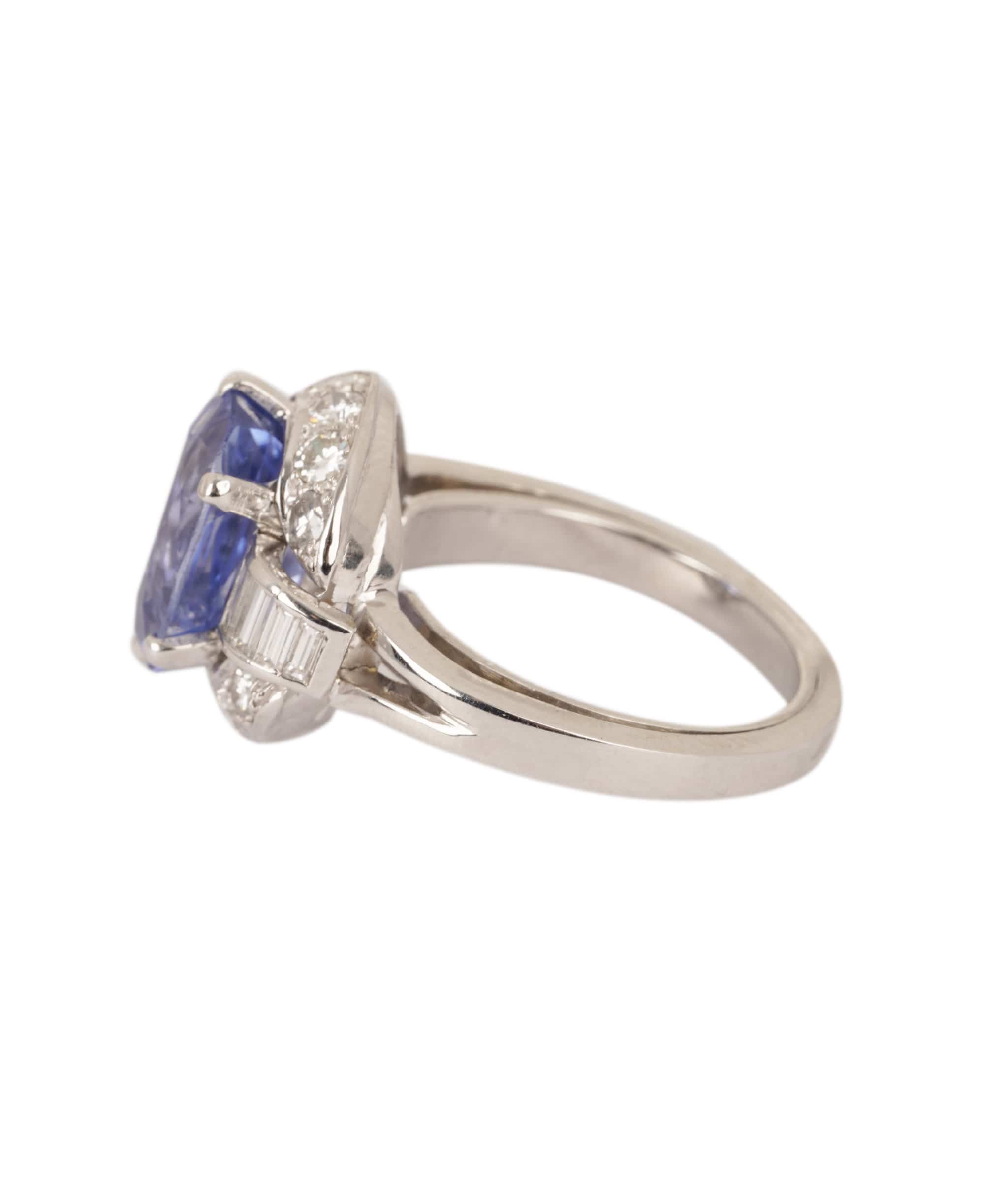 Luxury Promise Ceylon Sapphire and Diamond Ring WA24307