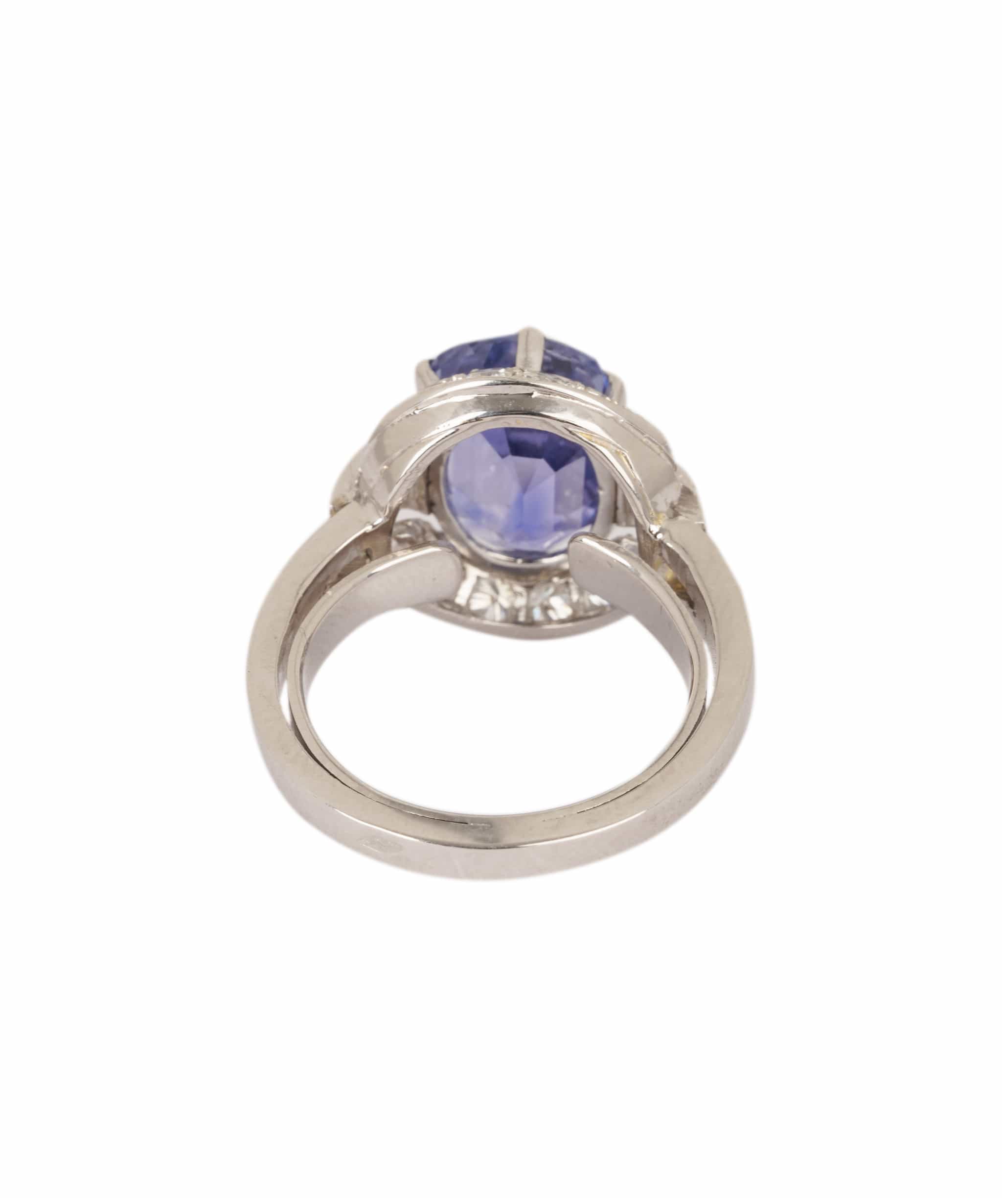 Luxury Promise Ceylon Sapphire and Diamond Ring WA24307