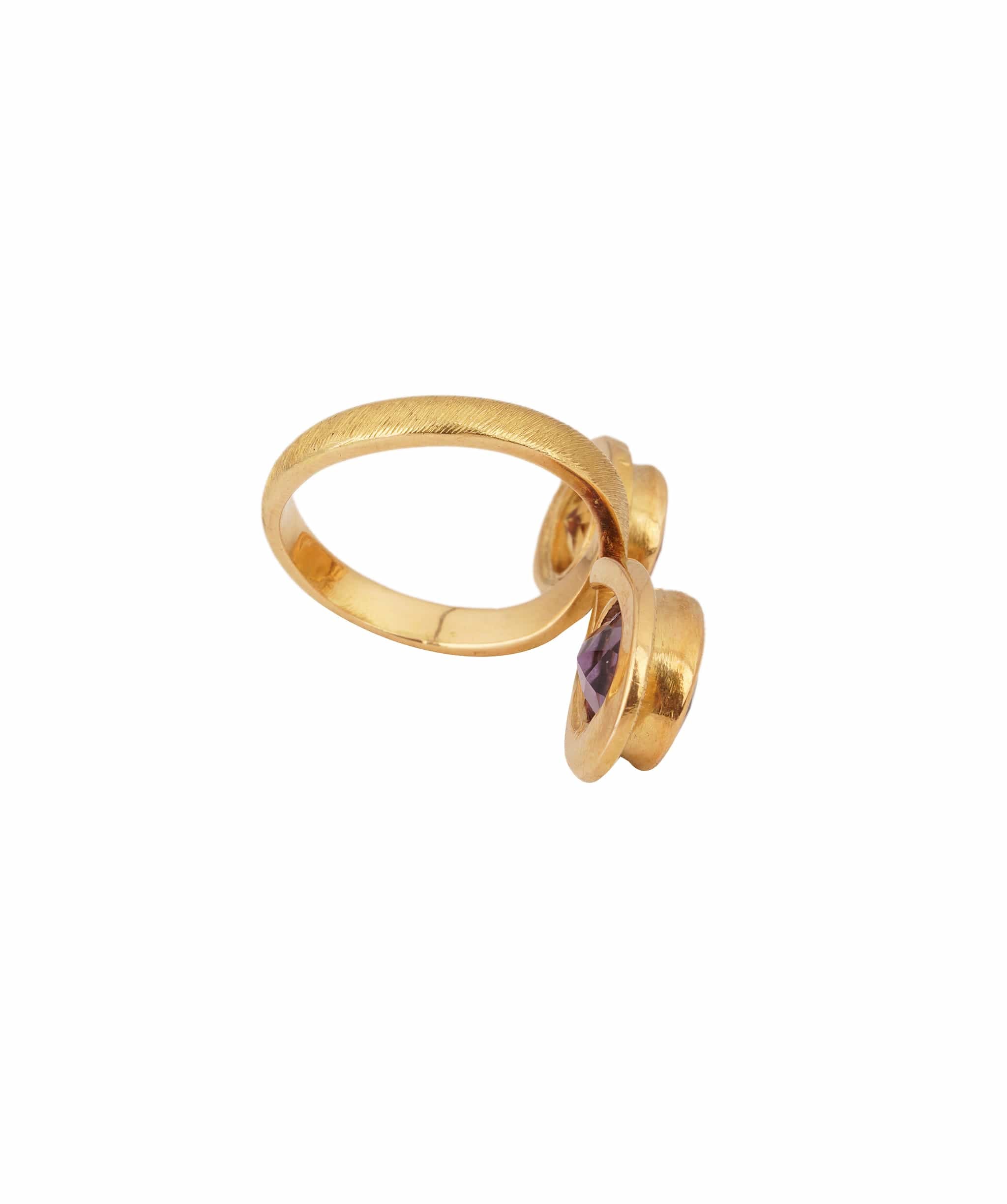 Luxury Promise Cirtine and Amethyst Ring WAHA123