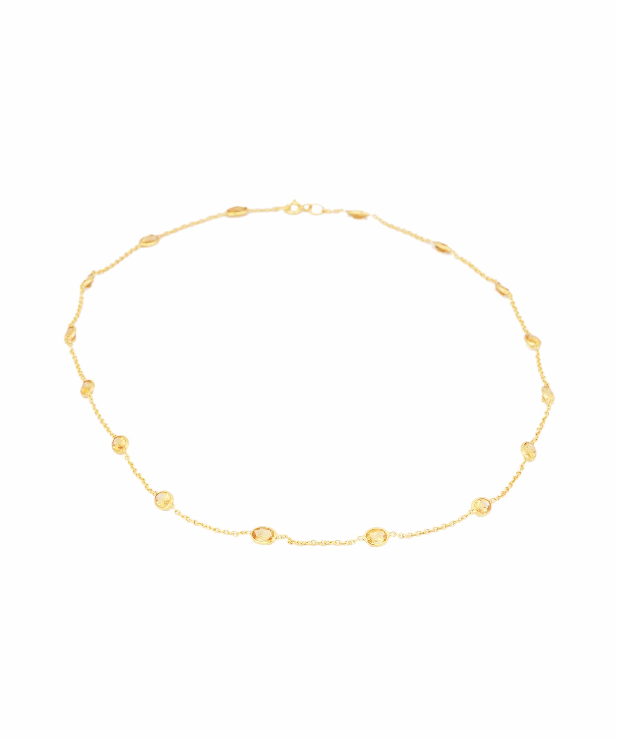 Luxury Promise Citrine Necklace ANC1768