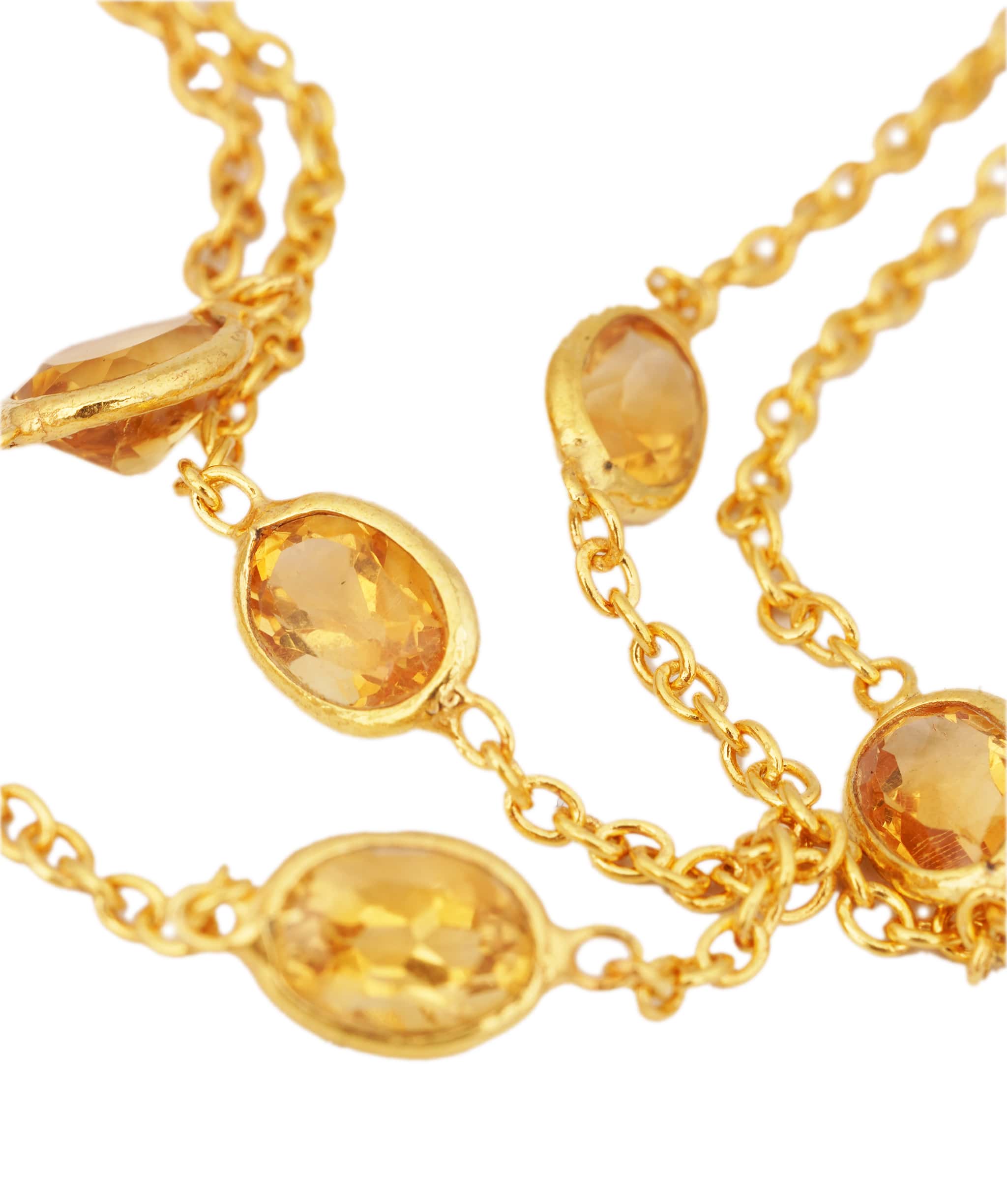 Luxury Promise Citrine Necklace ANC1768