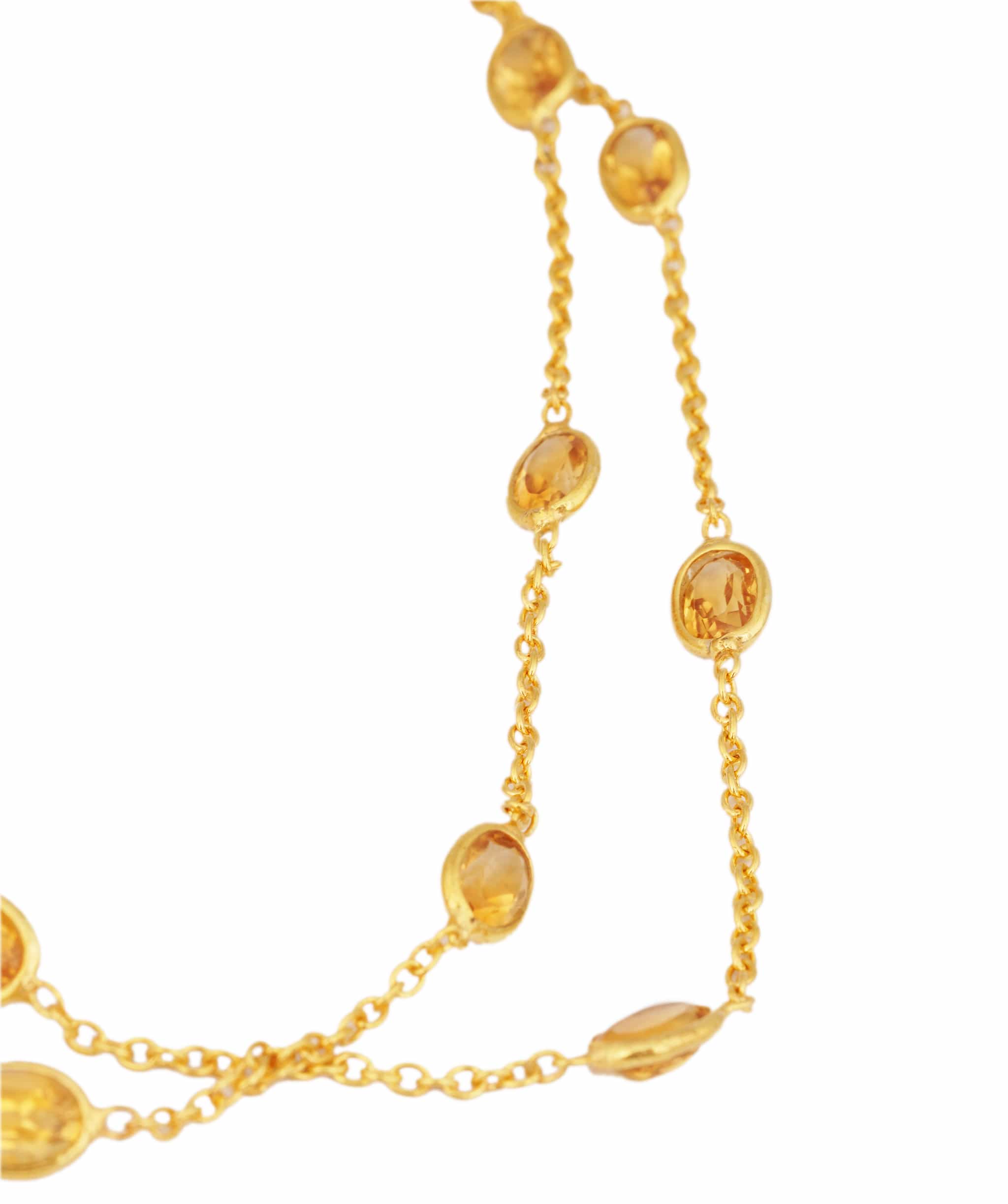 Luxury Promise Citrine Necklace ANC1768