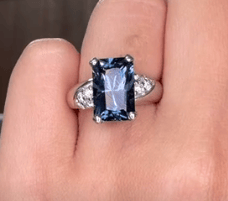 Luxury Promise Color Change Spinel in PT900/ S4.09ct, D0.24ct CX4105 JJC0313