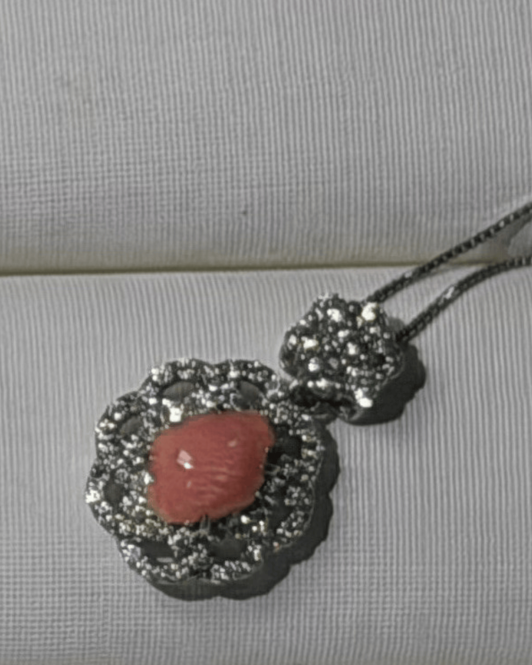 Luxury Promise Conch Pearl Necklace in PT900 / 3.9g, PA1.25ct, D0.44ct  93S5Z  JJC0158
