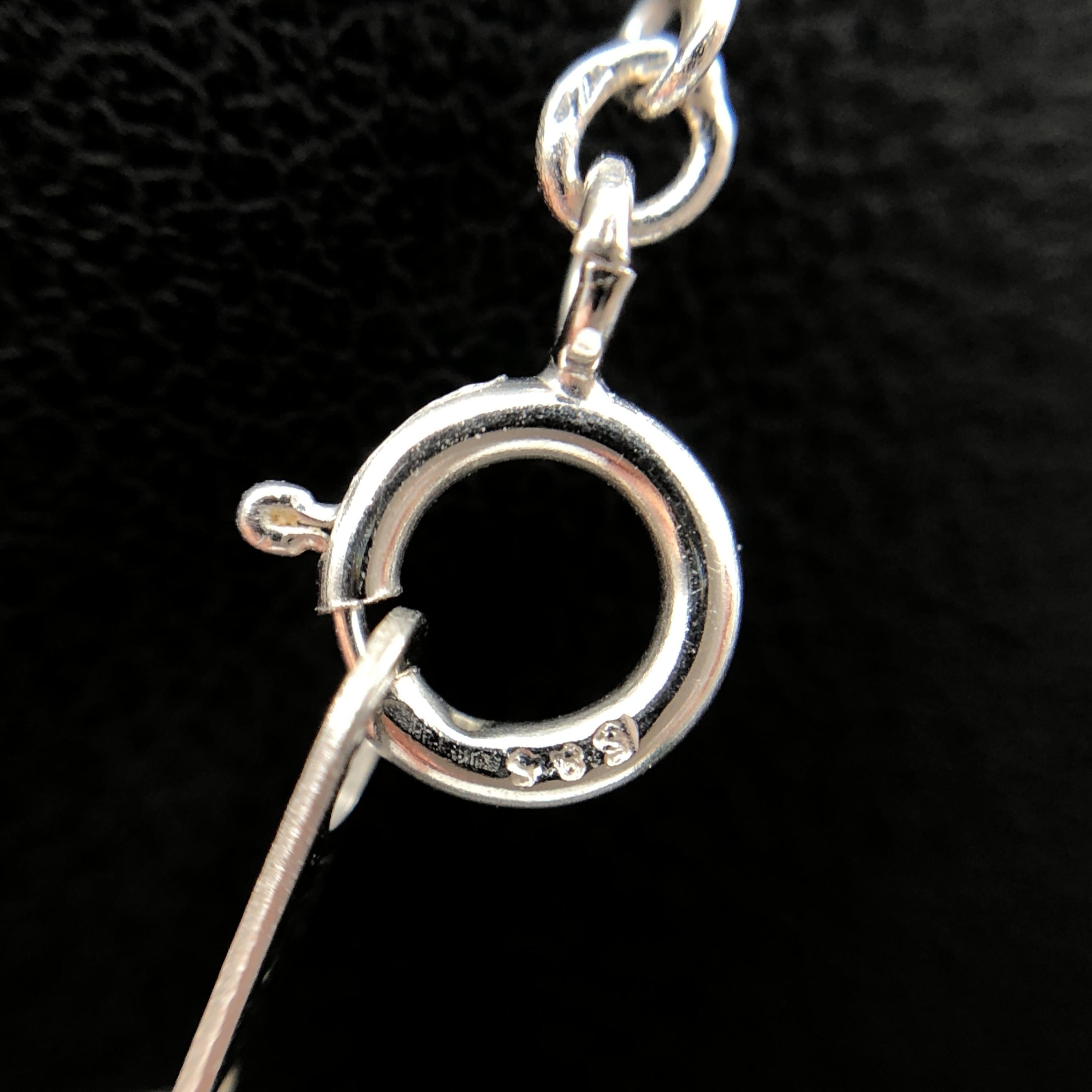 Luxury Promise Cross Motif Diamond & Ruby Necklace, D(0.15ct), R(0.02ct), K14WG, 1.1g, 16inch ALC3339