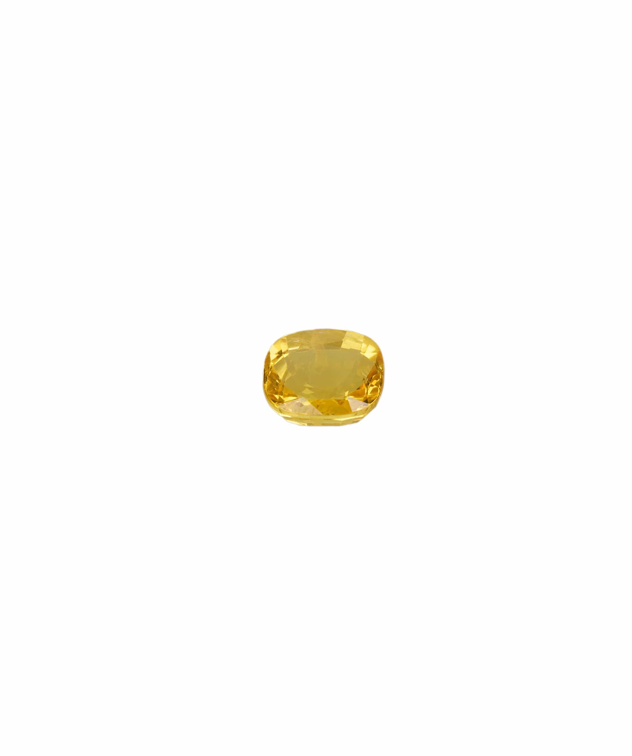 Luxury Promise Cushion Shaped Sri Lankan Yellow Sapphire 5.91 carats
