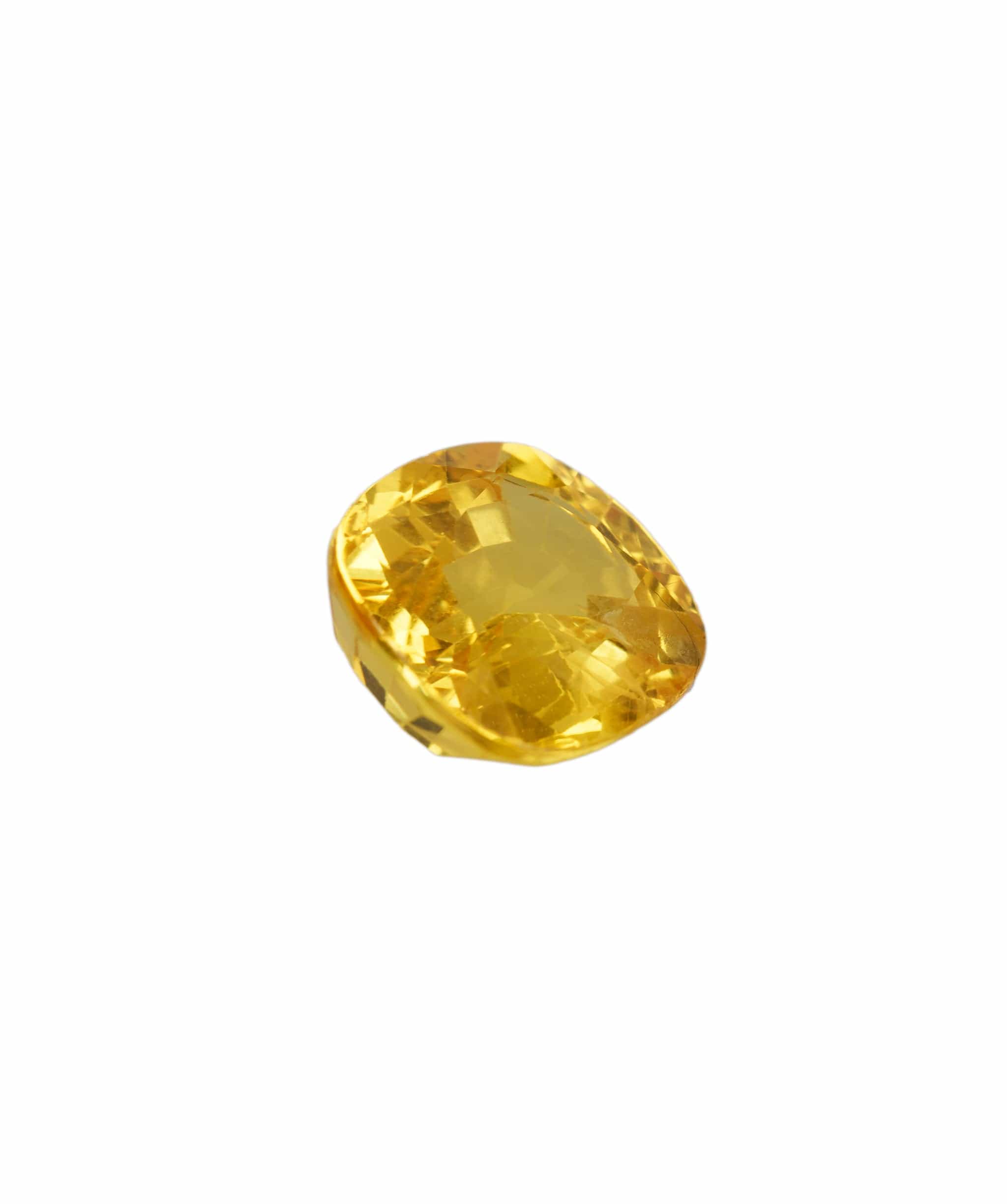 Luxury Promise Cushion Shaped Sri Lankan Yellow Sapphire 5.91 carats