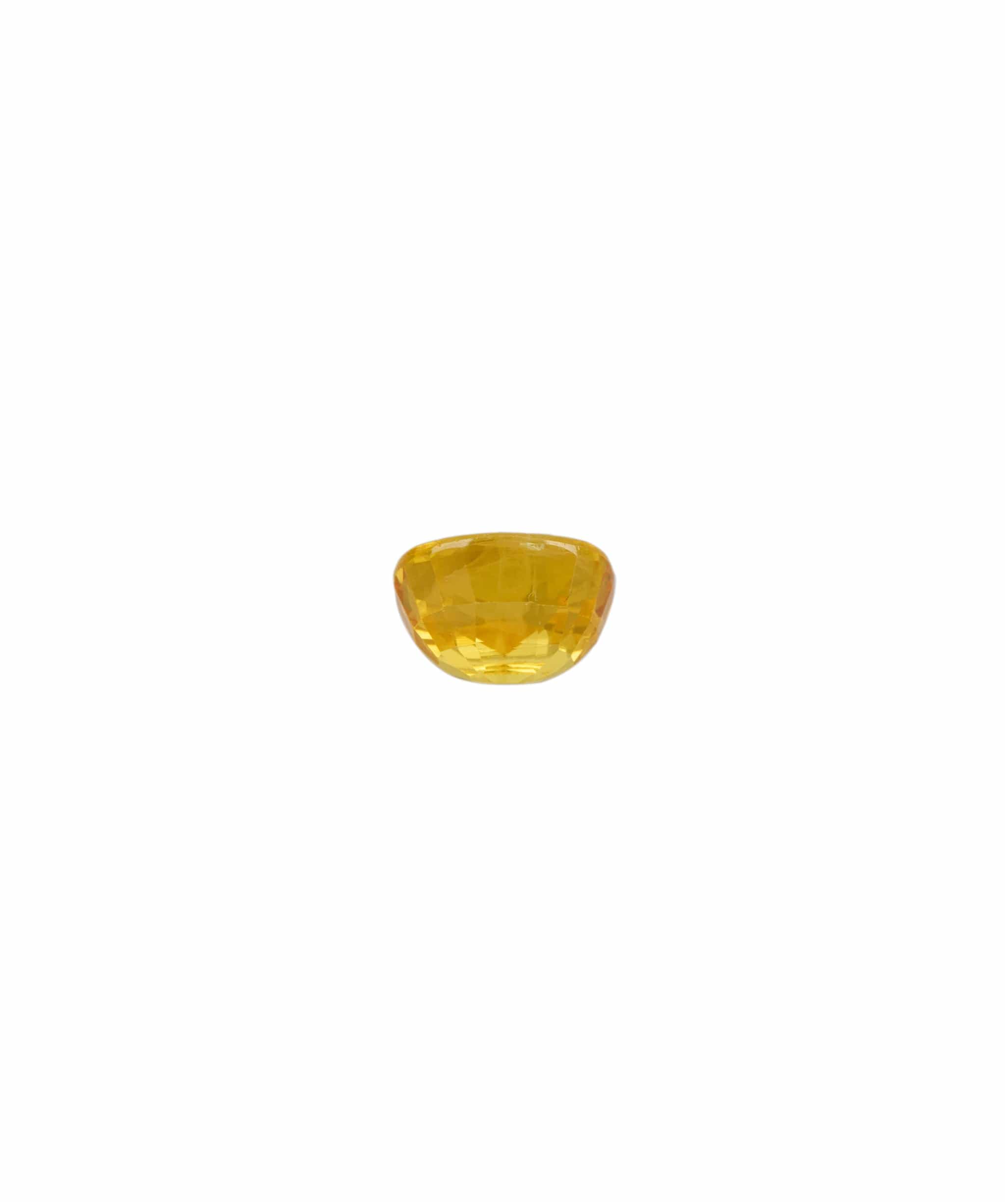 Luxury Promise Cushion Shaped Sri Lankan Yellow Sapphire 5.91 carats
