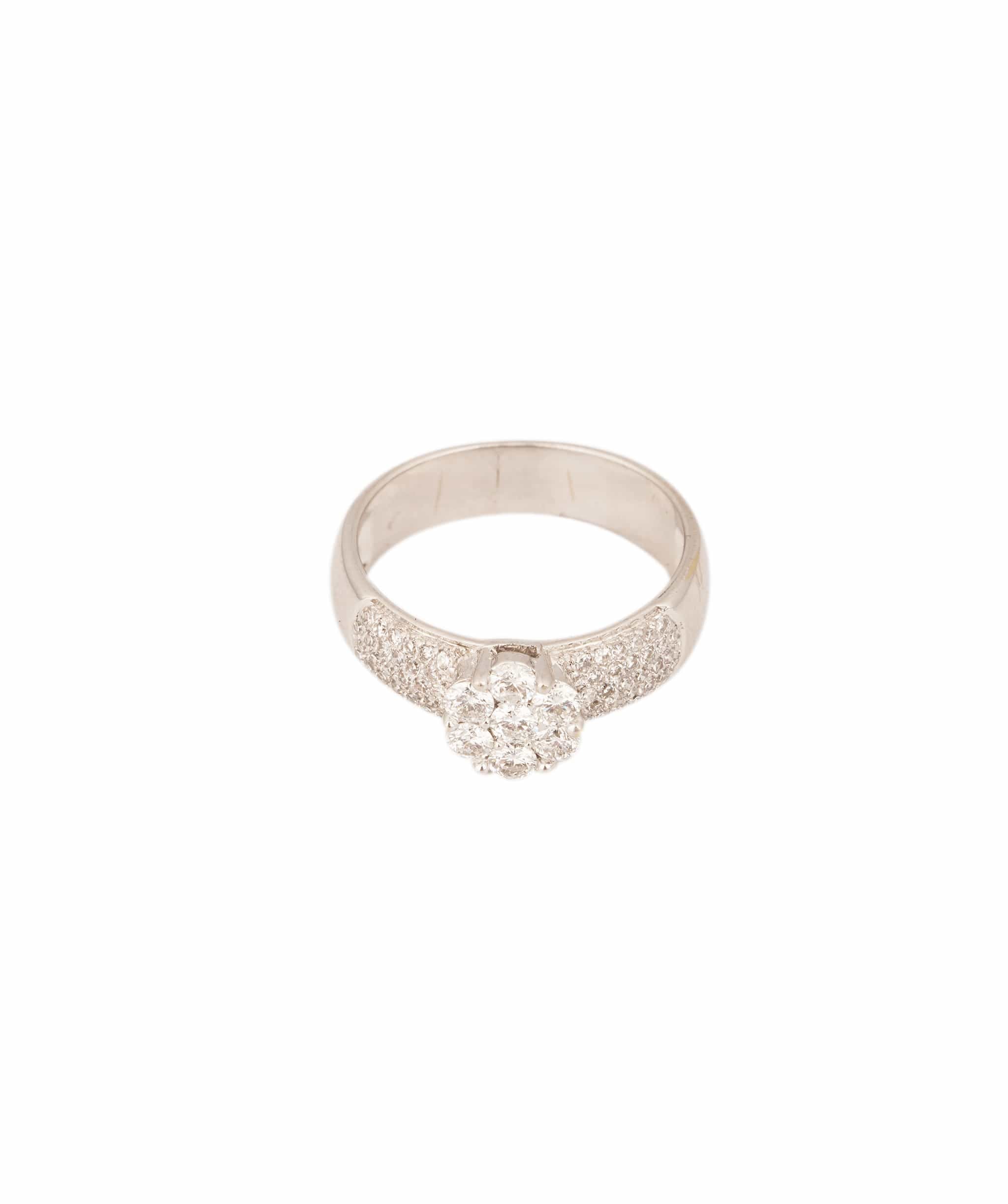 Luxury Promise Diamond Cluster Ring WA25429