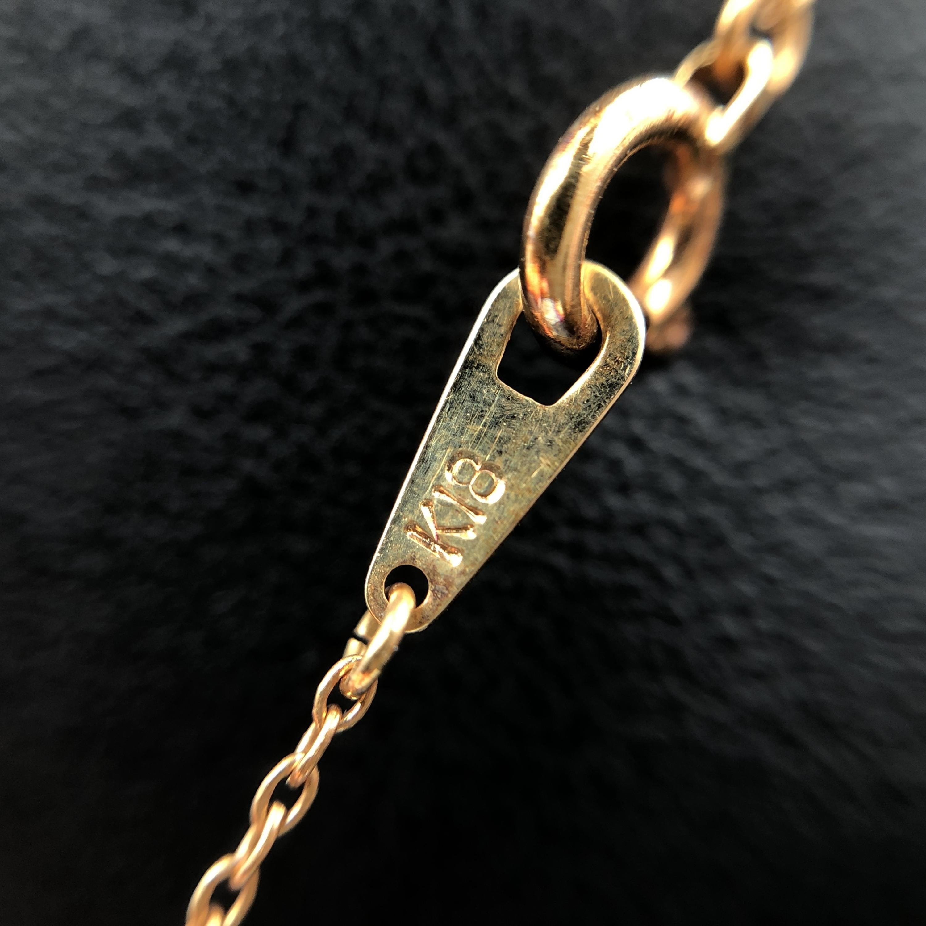 Luxury Promise Diamond Cross Necklace, D(0.30ct), K18PG, 1.8g, 16inch ALC3317