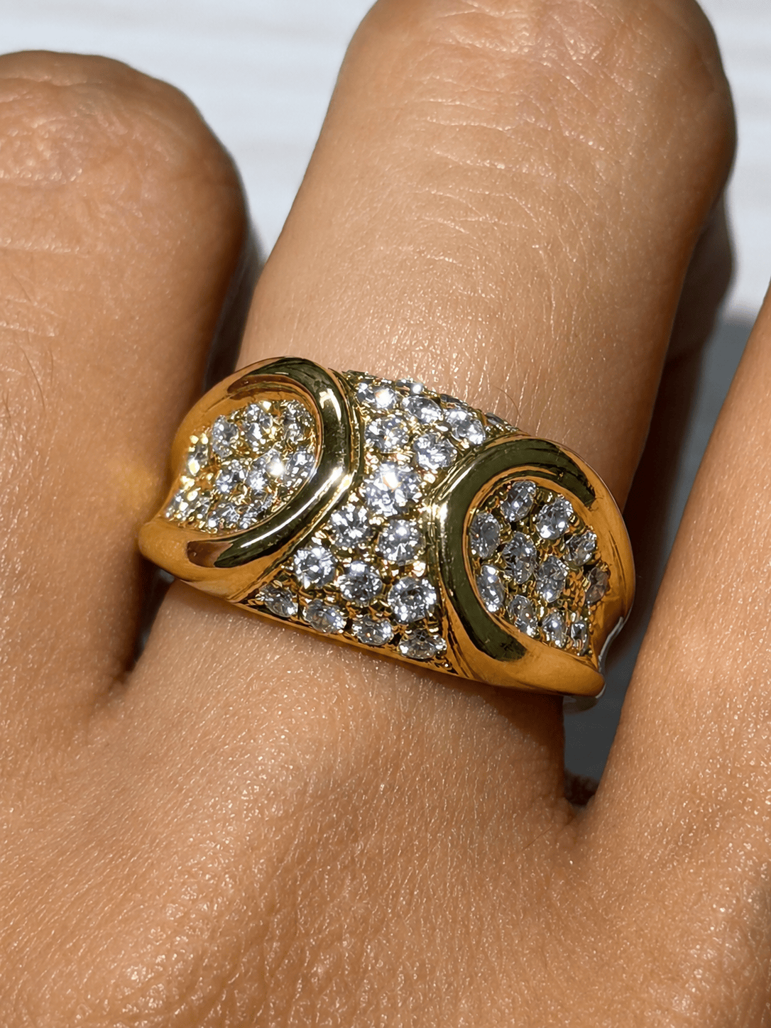 Luxury Promise Diamond Gold Ring in K18 / D1.00 06 JJC0927