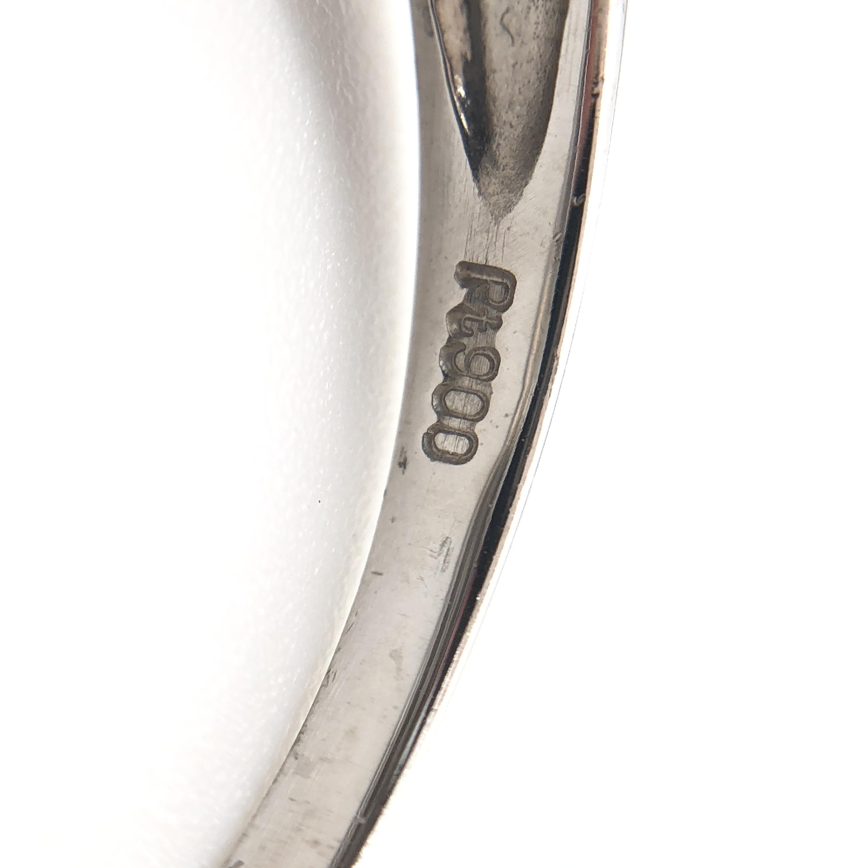 Luxury Promise Diamond Ring, D(0.50ct), PT900, 3.2g, US Size 8 ALC3348