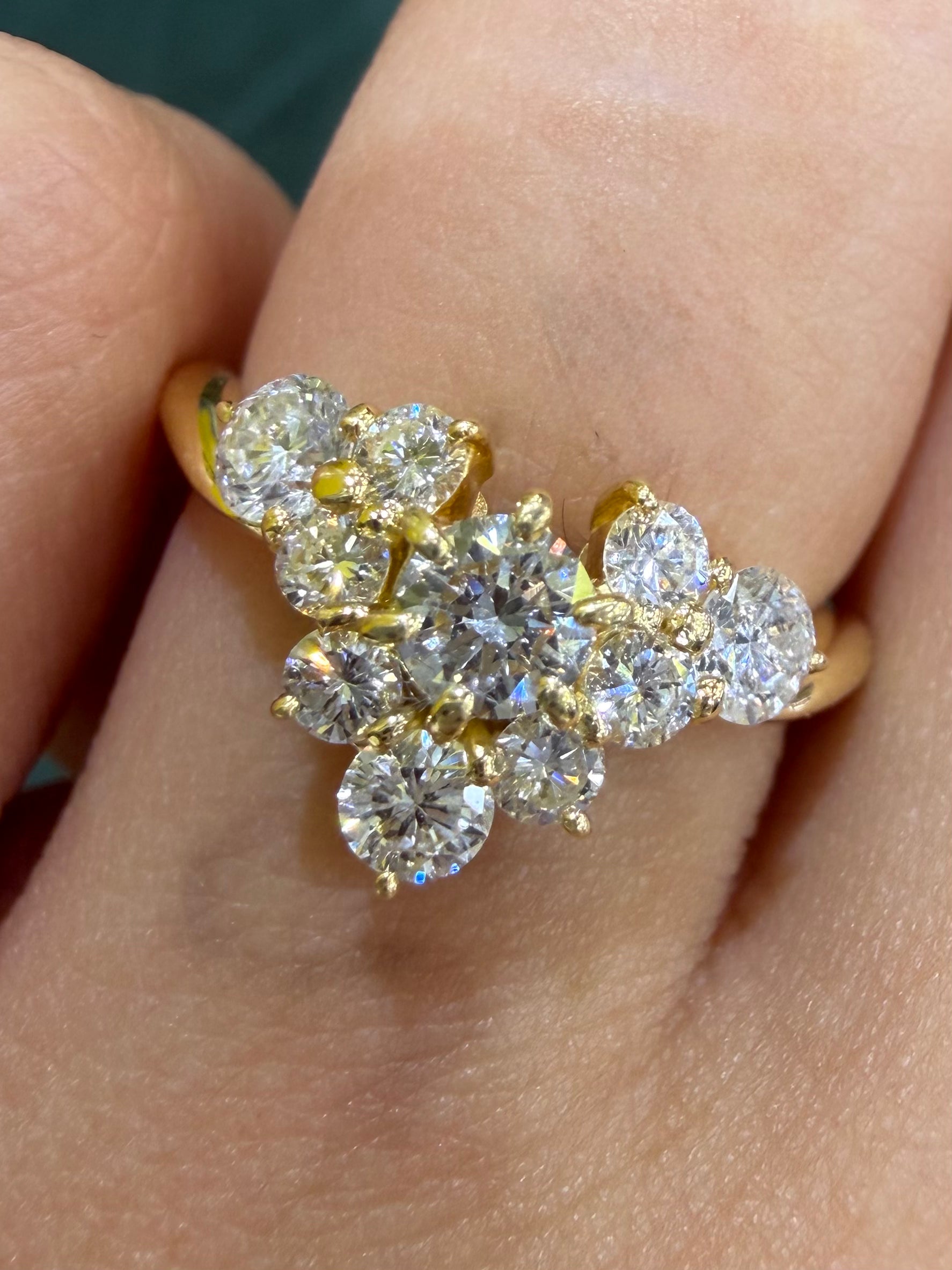 Luxury Promise Diamond Ring in 18K / D1.00ct 5142 JJC0862