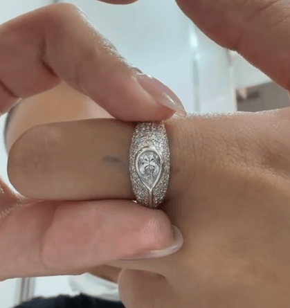 Luxury Promise Diamond Ring in PT / 0.572ct / D0.640ct 1852 JJC0888