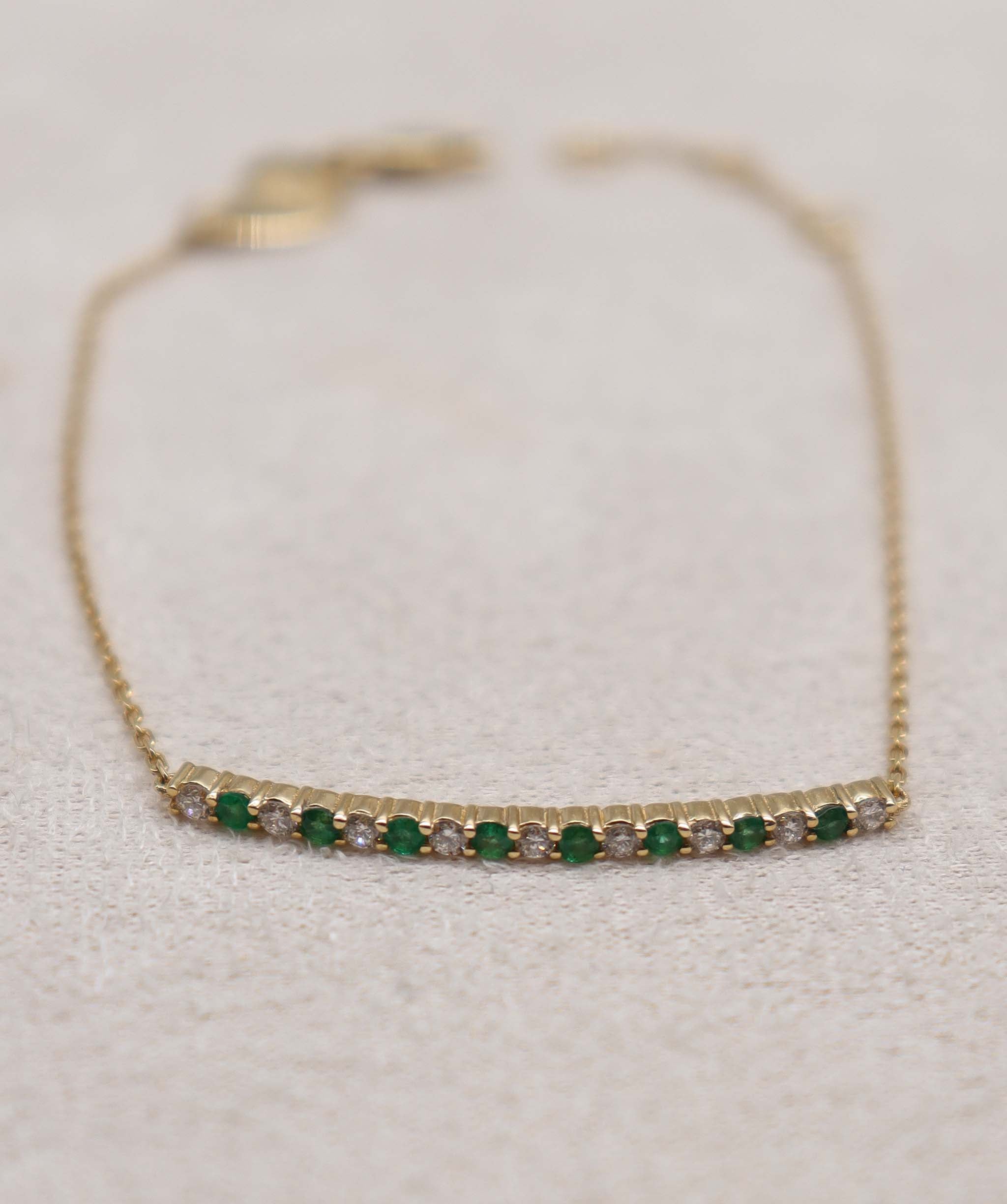 Luxury Promise Diamond Stone Bracelet Ophelia 18k Gold ASC6879