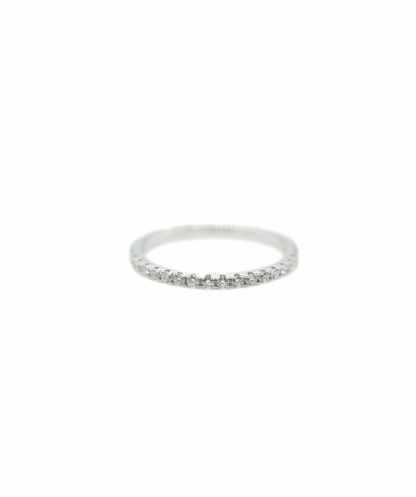 Luxury Promise Diamond & white gold eternity ring, size P AHC1842