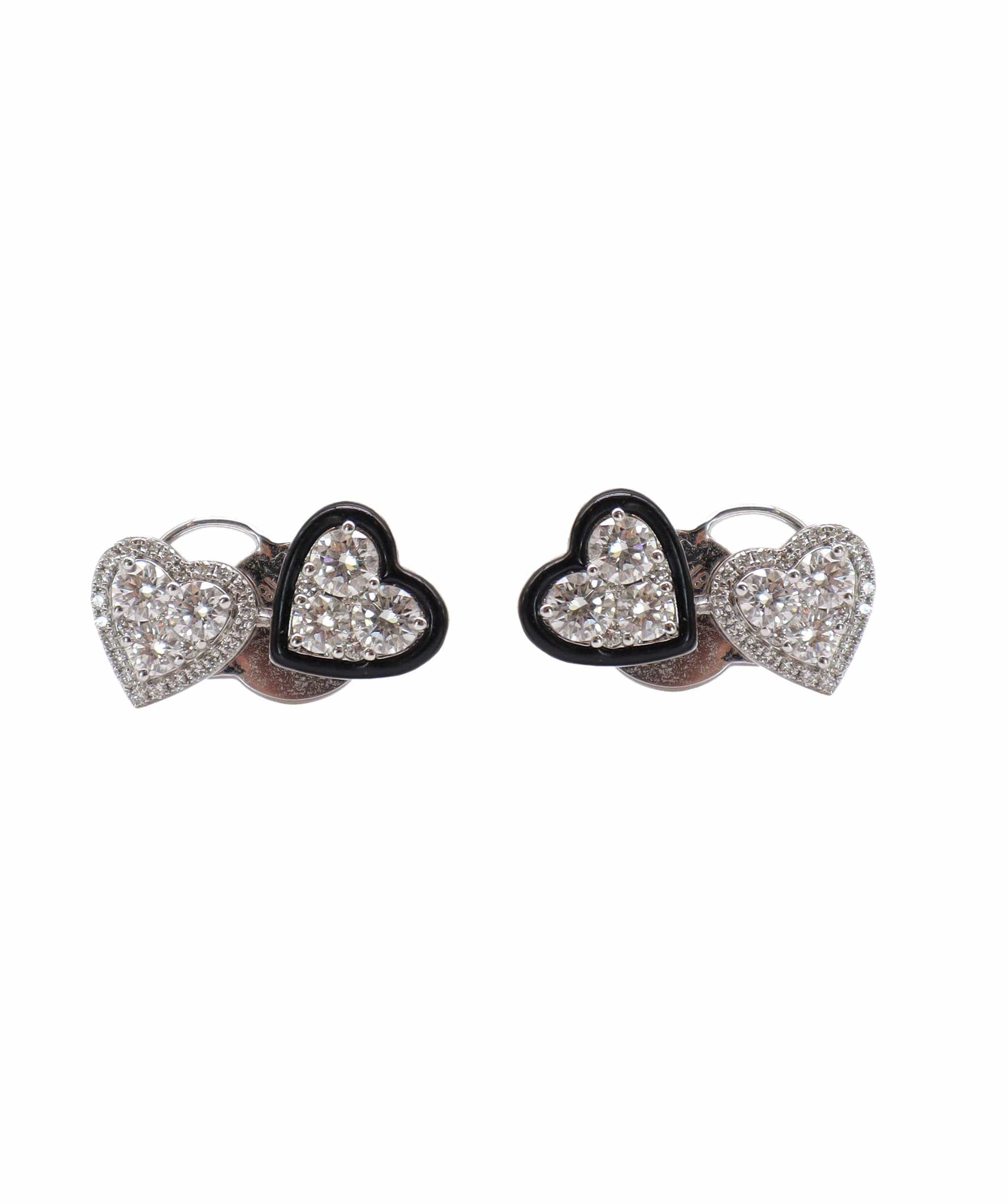 Luxury Promise Earrings Black Gold:  4.932 / Diamond: 1.740 ER-G30K ASC6627