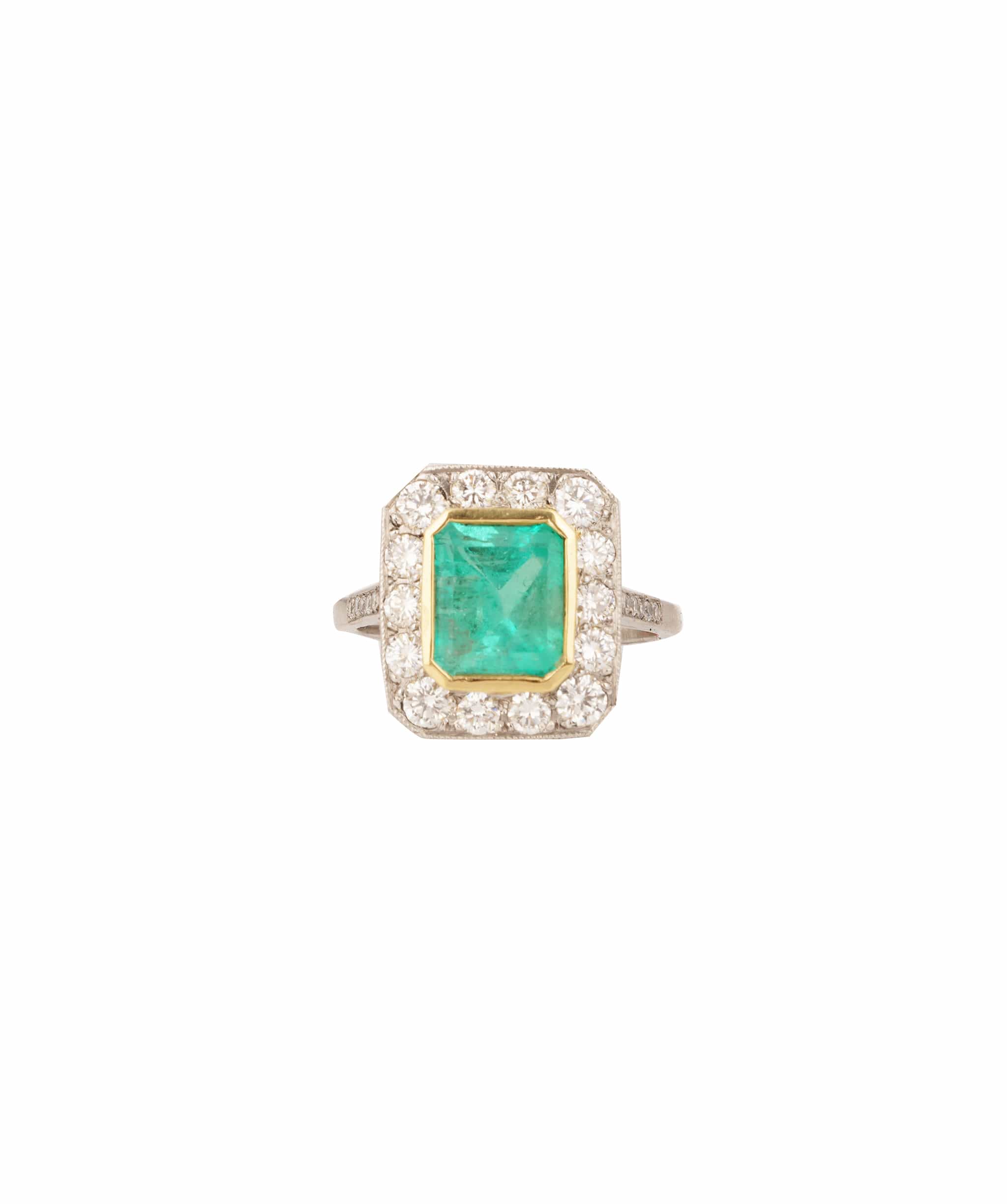 Luxury Promise Emerald and Diamond Ring WA90610