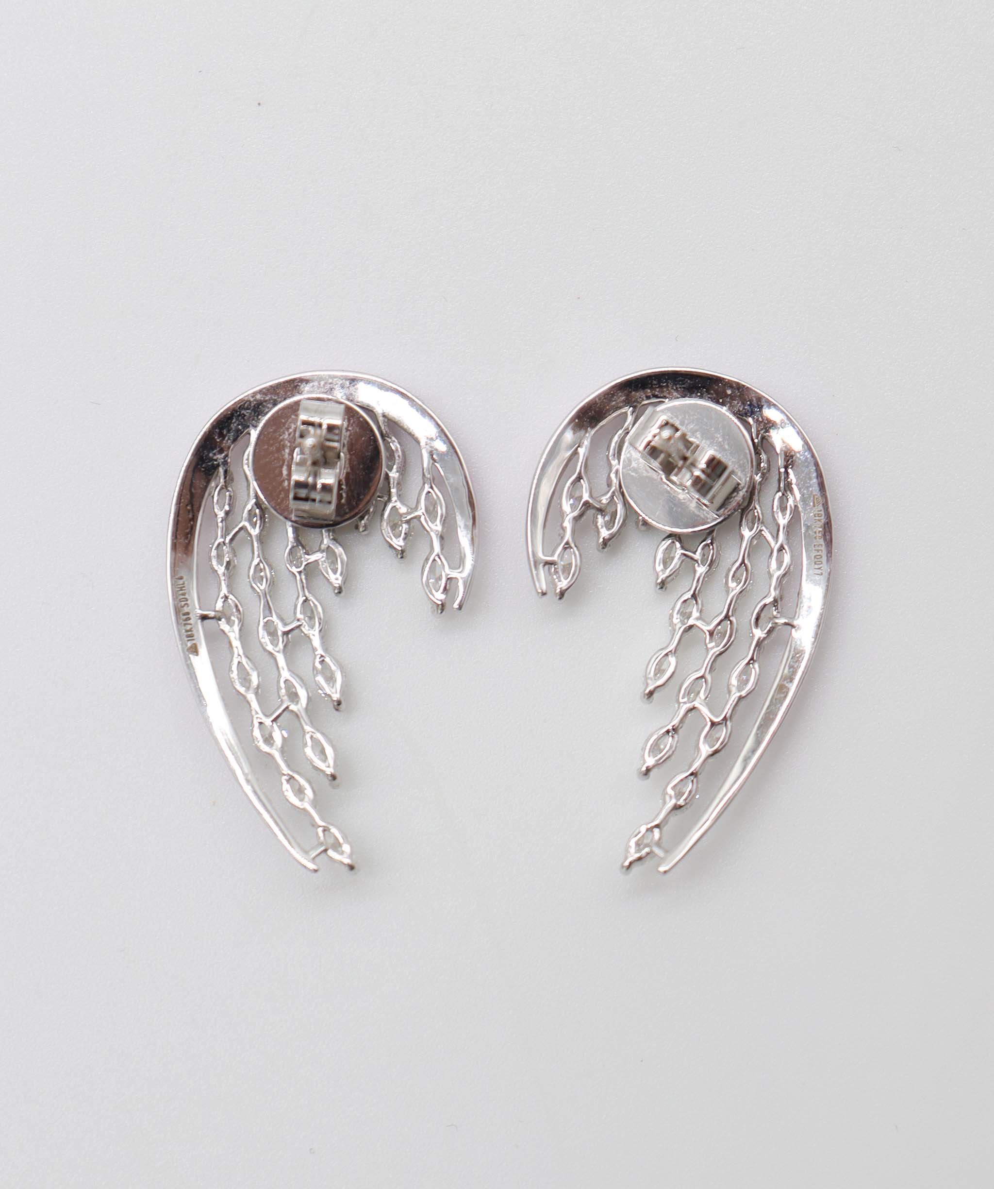 Luxury Promise ER-F26K  EARRING Gold Wt:  6.564 Diamond Wt: 2.880 Pastel Pink ASC6336