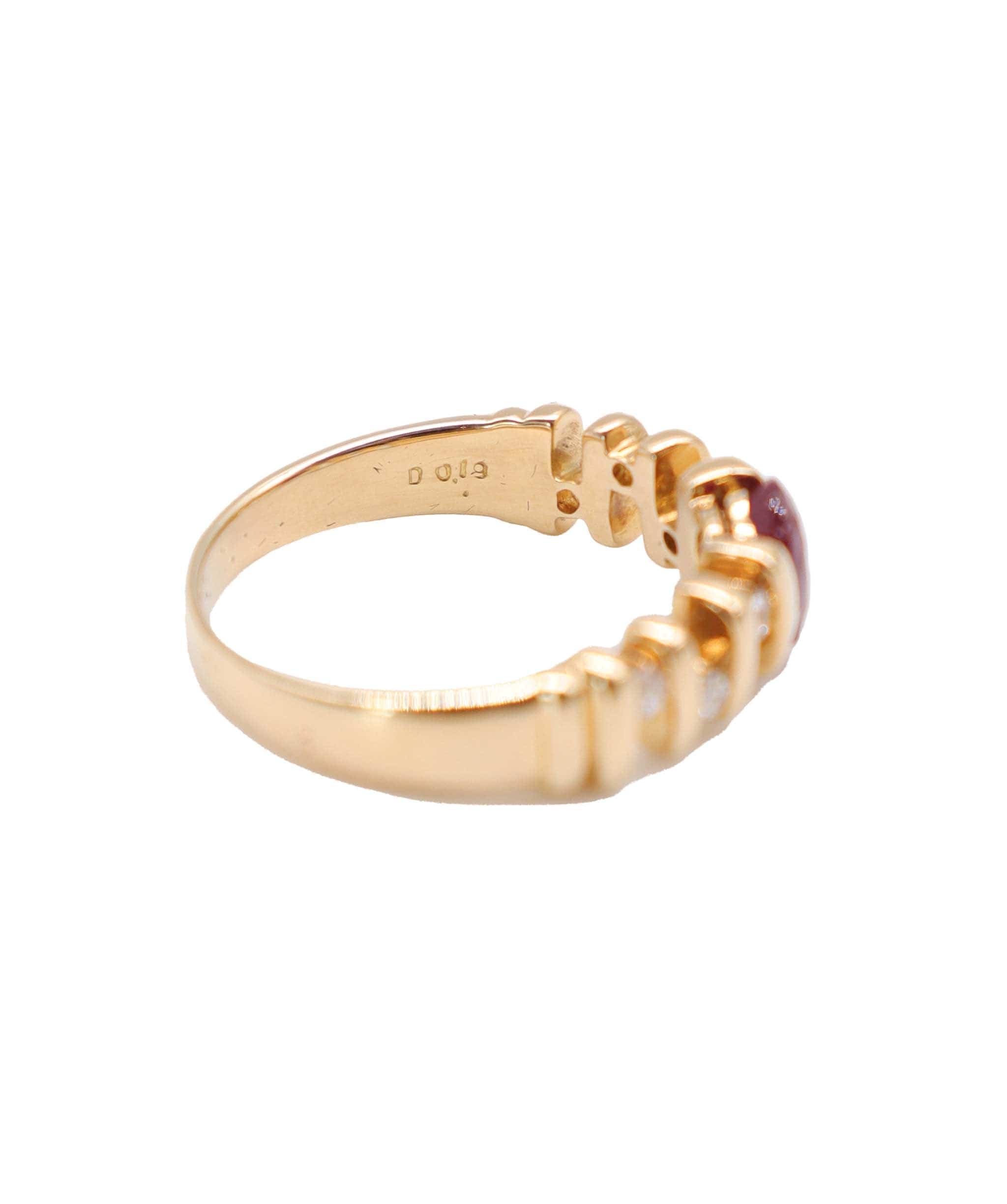 Luxury Promise EU 56/Ruby/ Diamonnd eternity band ring DXBS4556