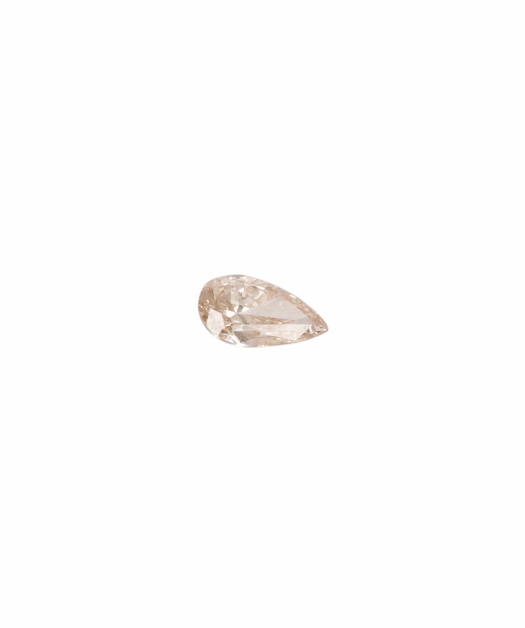 Luxury Promise Fancy Champagne 0.35crt Pear Diamond ANL0058