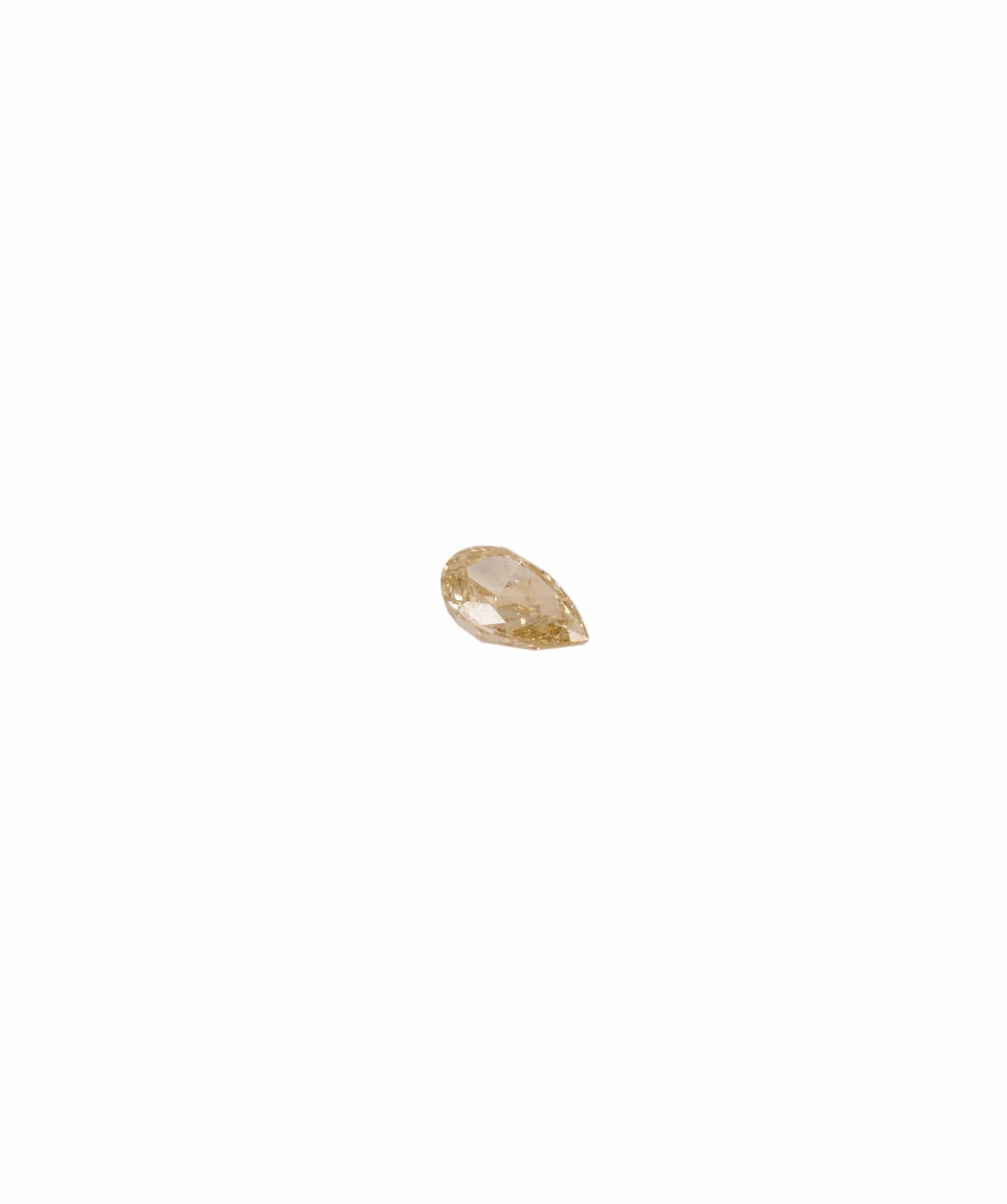 Luxury Promise Fancy Yellow 0.31crt Pear Diamond ANC1356