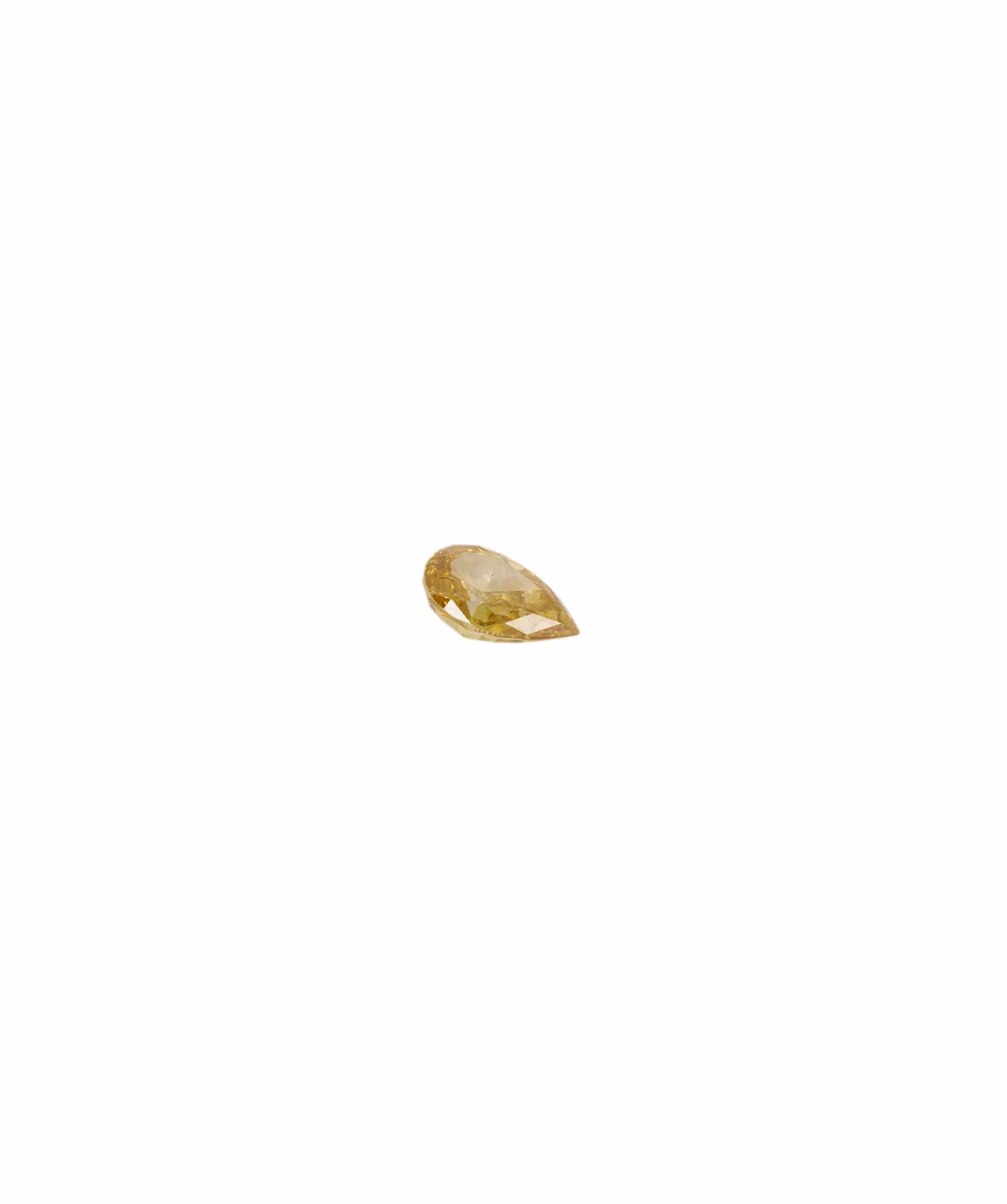Luxury Promise Fancy Yellow 0.31crt Pear Diamond ANC1386